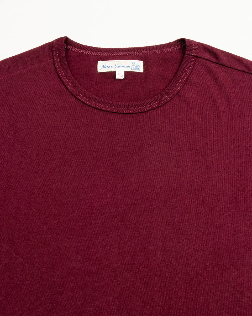 1950s Lightweight Loopwheeled Tee - Ruby Red