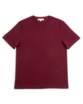 1950s Lightweight Loopwheeled Tee - Ruby Red