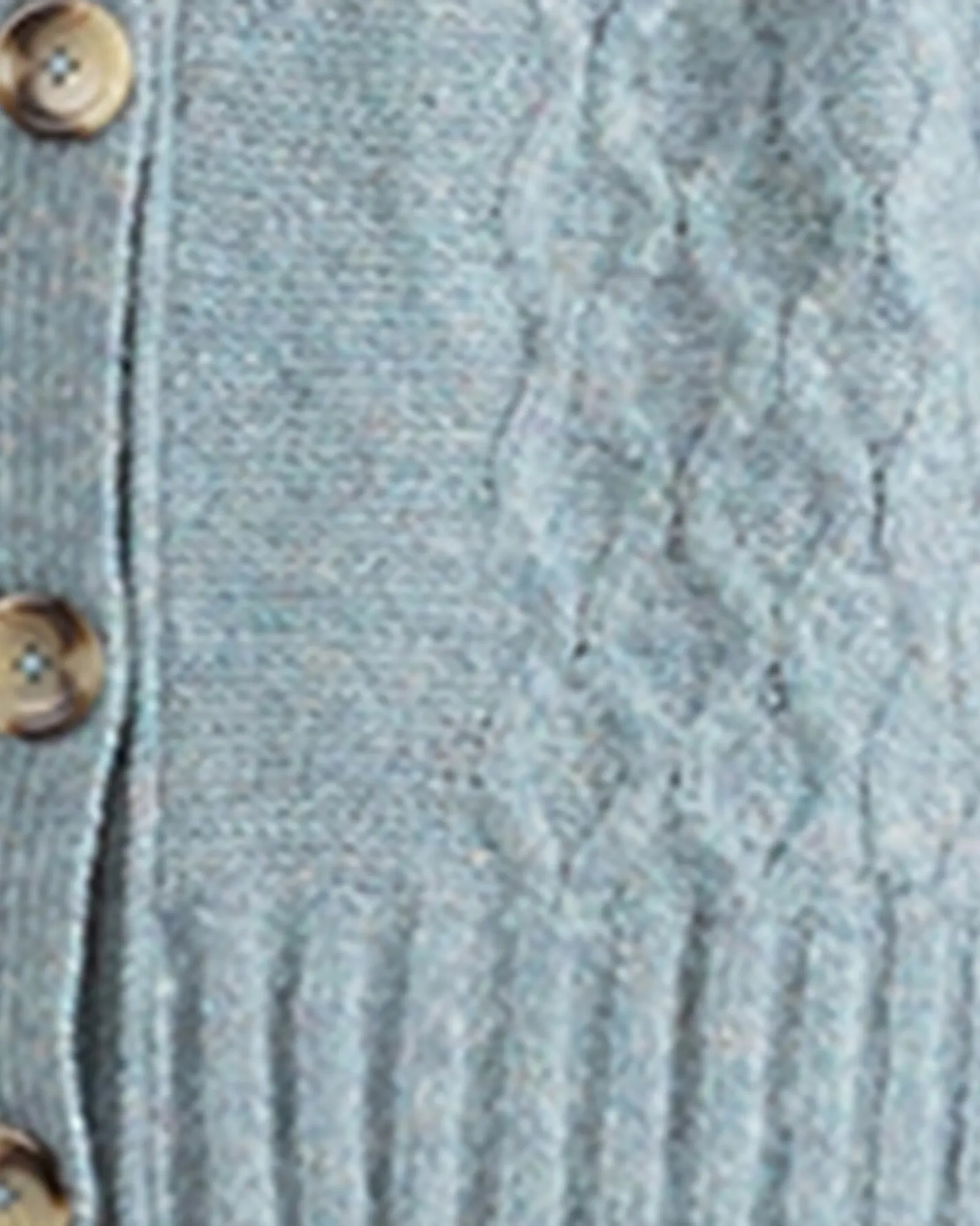 Aisling Cable Knit Cardigan | Light Blue