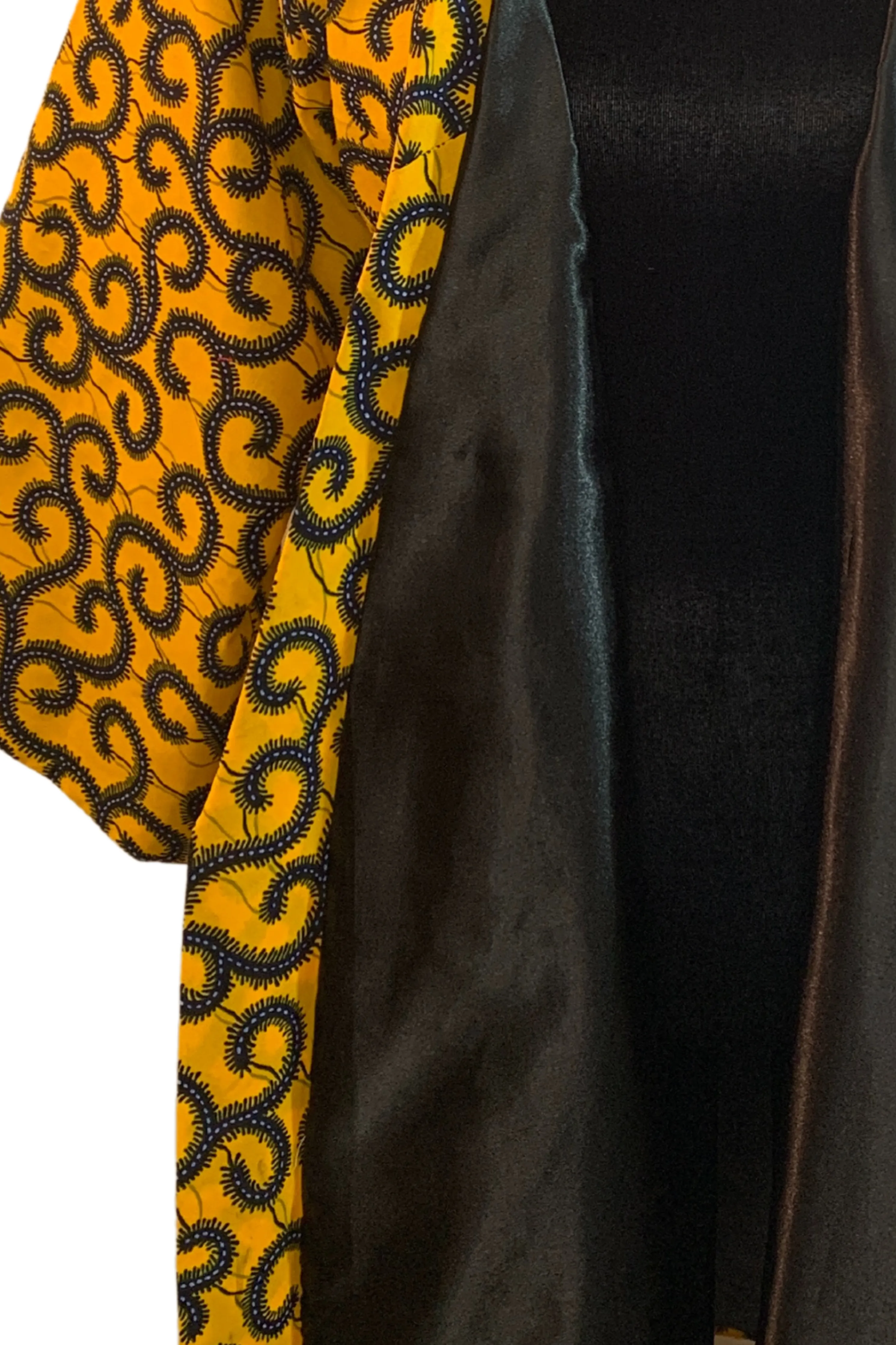 Akosua African Print Satin Robe