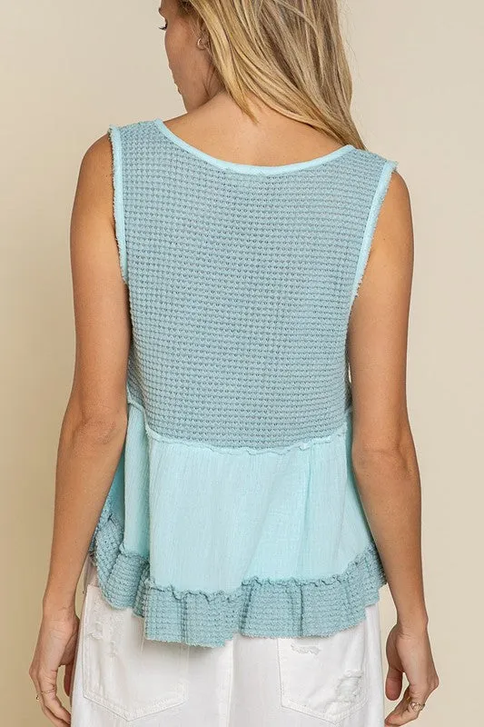 Ava Sleeveless Babydoll Tank Top