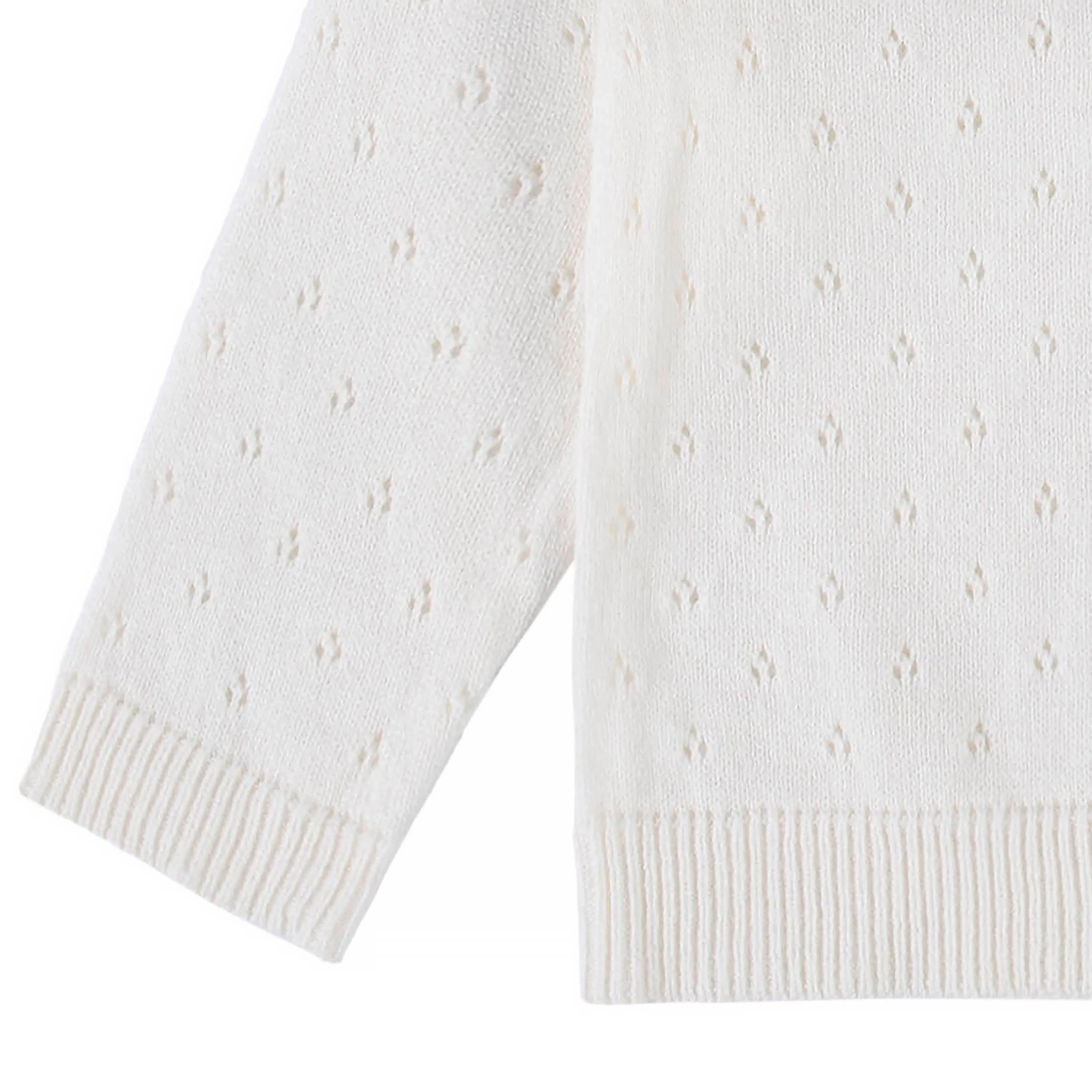 Baby & Toddler Girls White Pointelle Cardigan