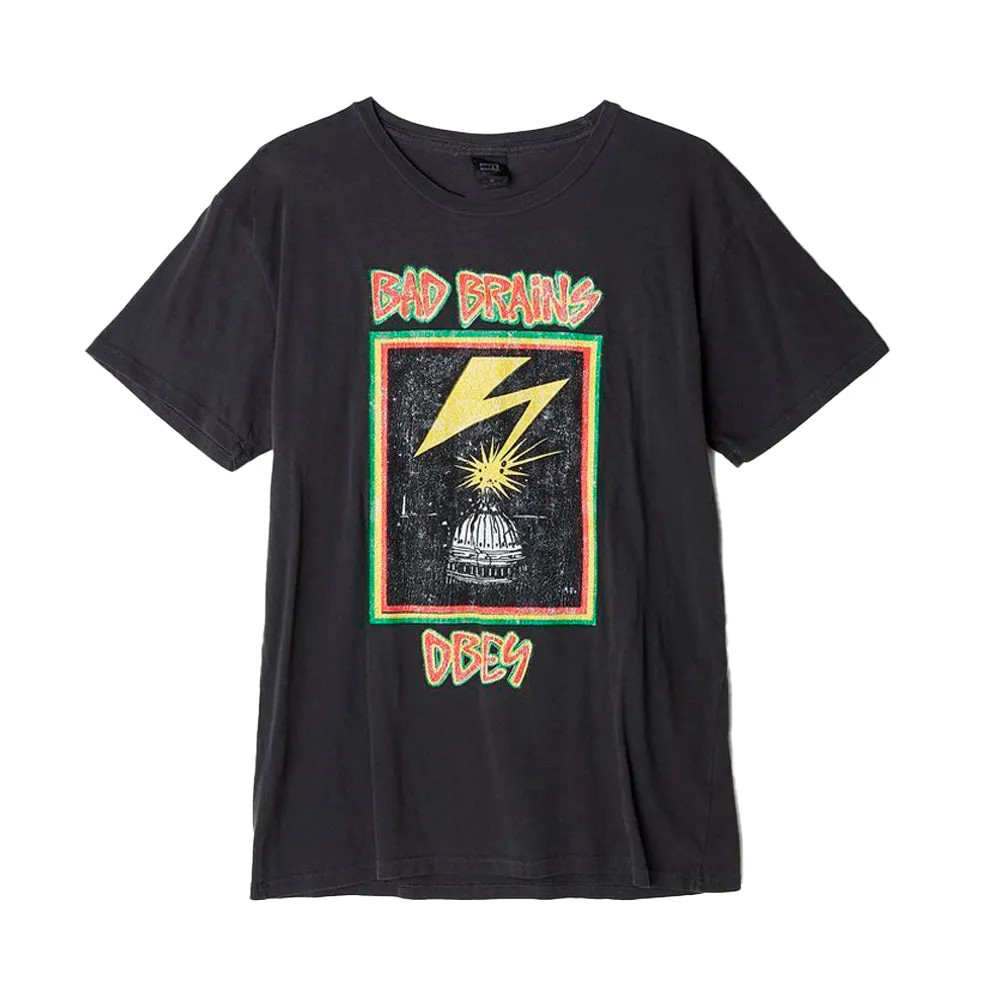 BAD BRAINS X OBEY 89 TOUR TEE // DUSTY BLACK