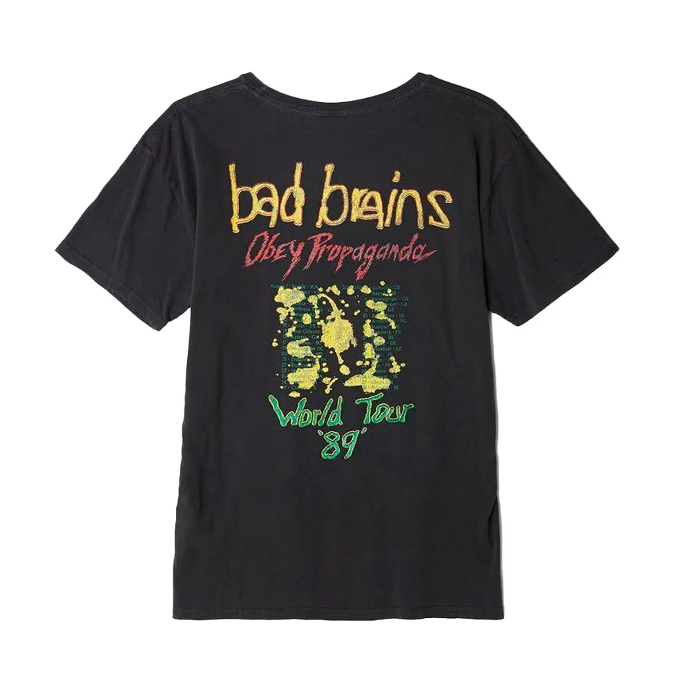 BAD BRAINS X OBEY 89 TOUR TEE // DUSTY BLACK