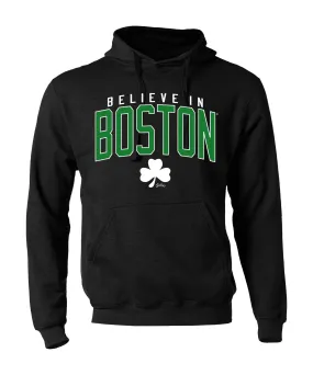 Believe in Boston - Black and Green Sweatshirt