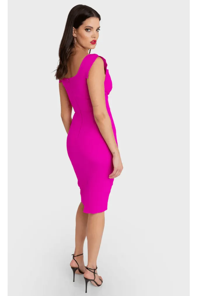 Black Halo Jackie-O Dress Vibrant Pink