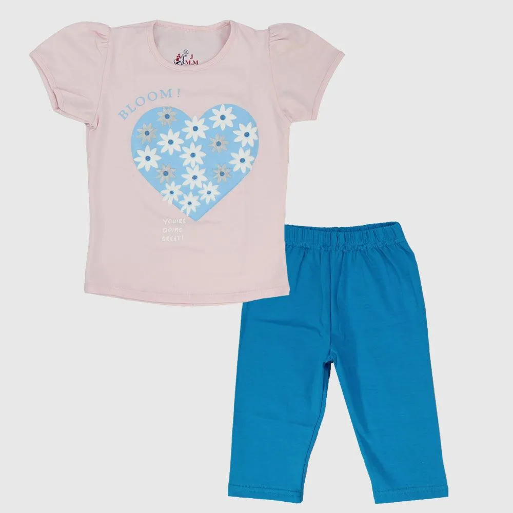 Blooming Heart Short-Sleeved Pajama