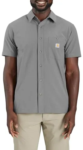 Carhartt 106141 Men's Force Sun Defender Relaxed Fit Lightweight Short-Sleeve Shirt