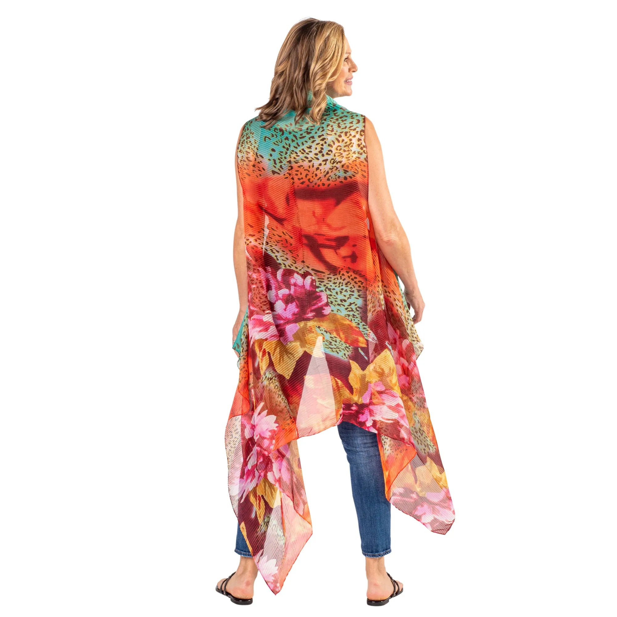 Chiffon Pleated Kimono