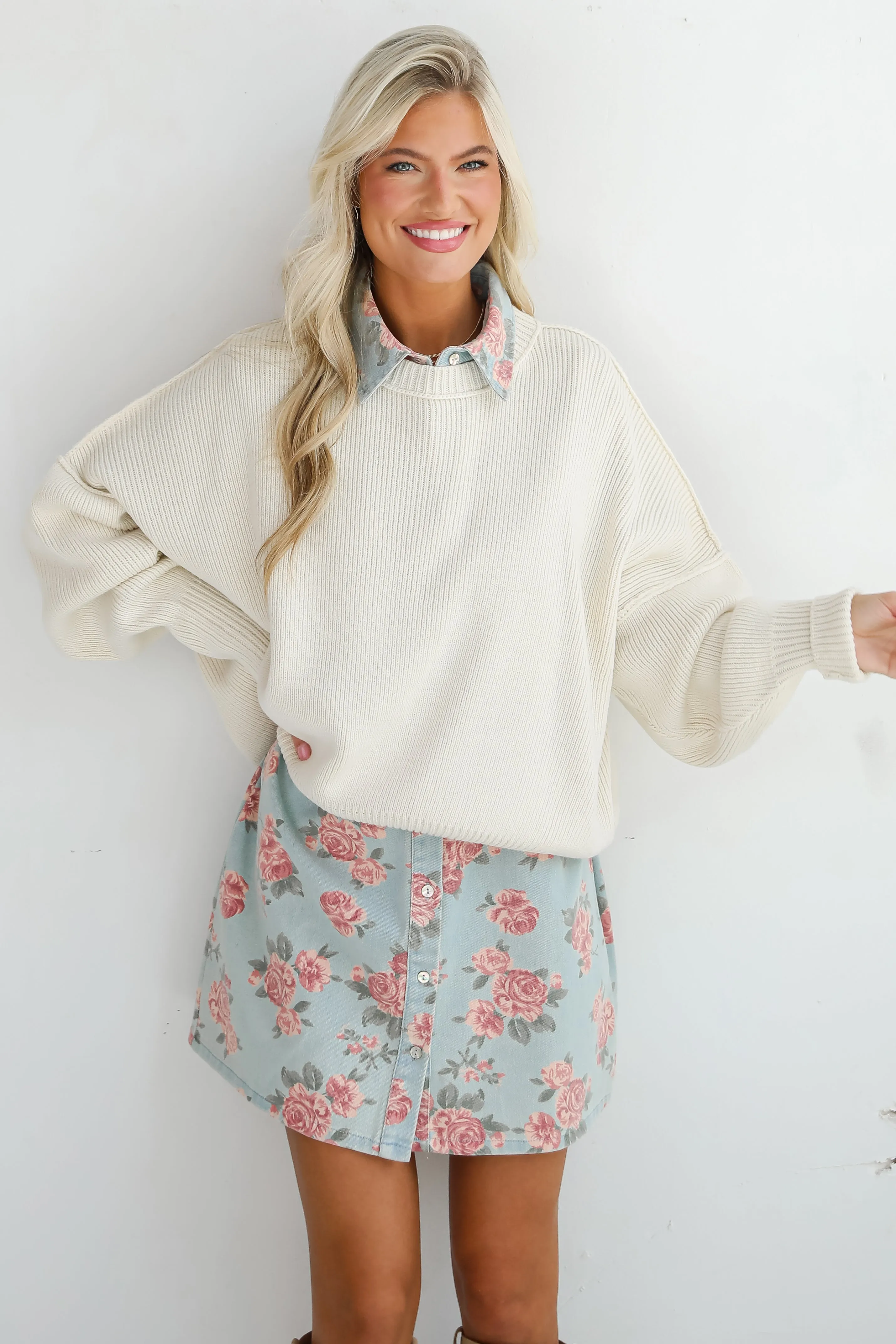 Classically Comfy Oversized Sweater - DOORBUSTER