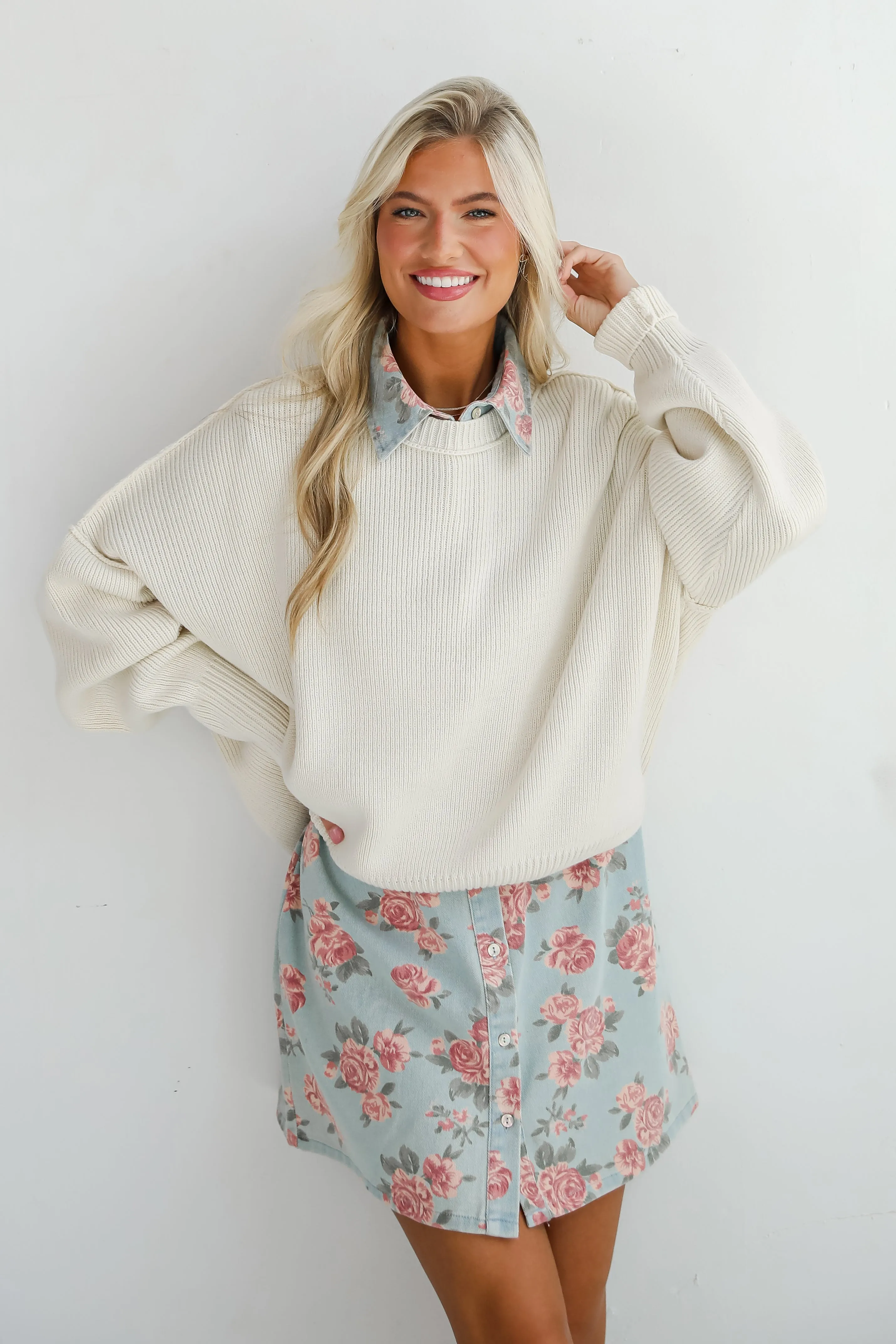 Classically Comfy Oversized Sweater - DOORBUSTER