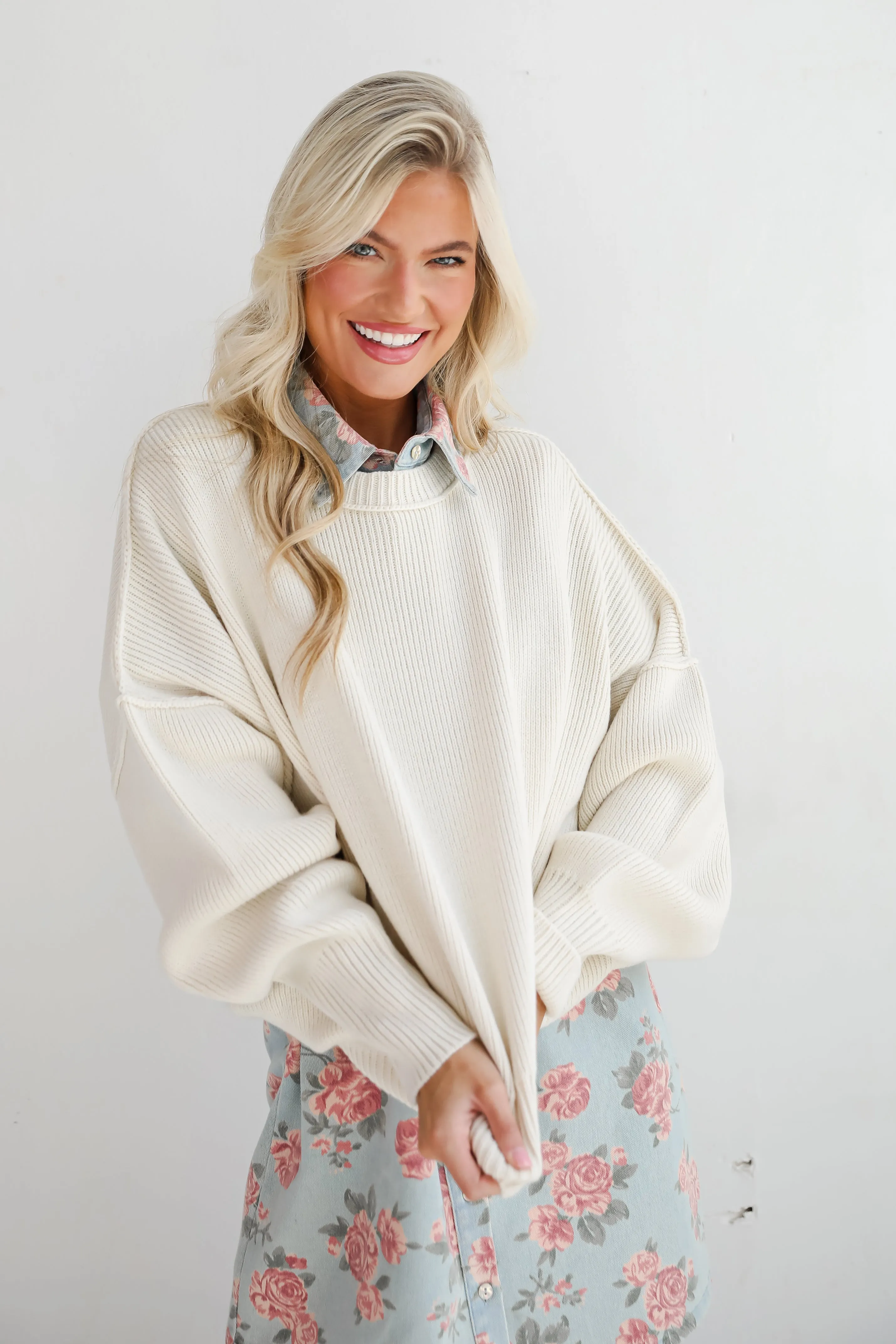 Classically Comfy Oversized Sweater - DOORBUSTER