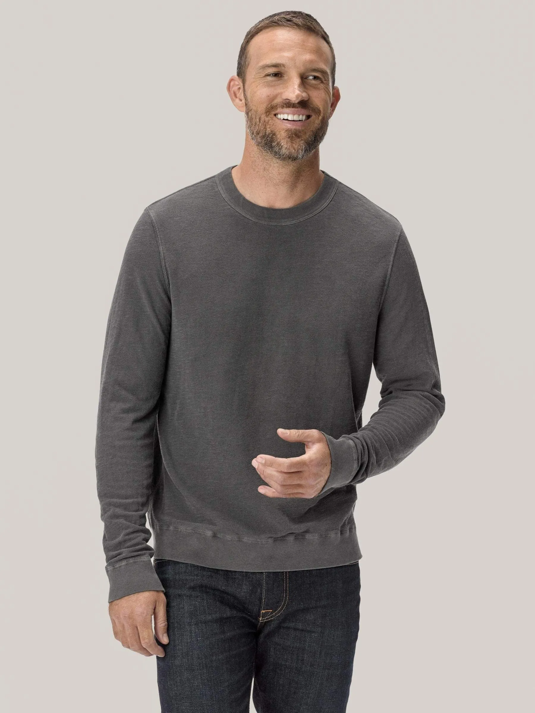 Coal Lightweight Double Slub Sweatshirt