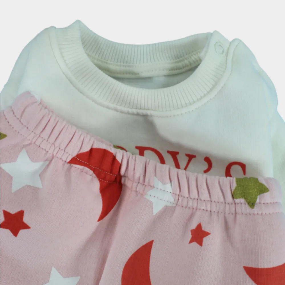 Daddy's Mini Girl Long-Sleeved Fleeced Pajama