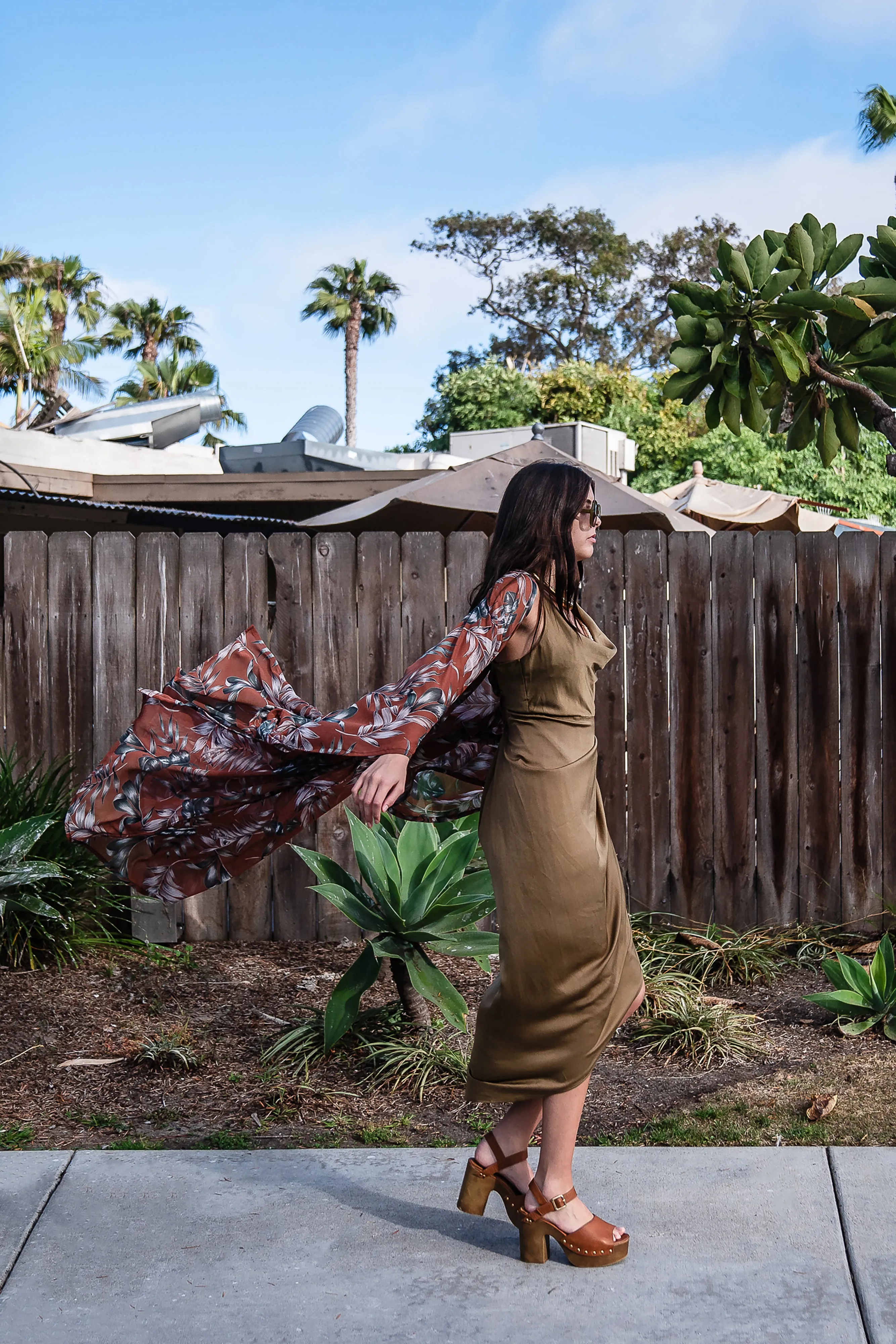 Dusk Palms Kimono