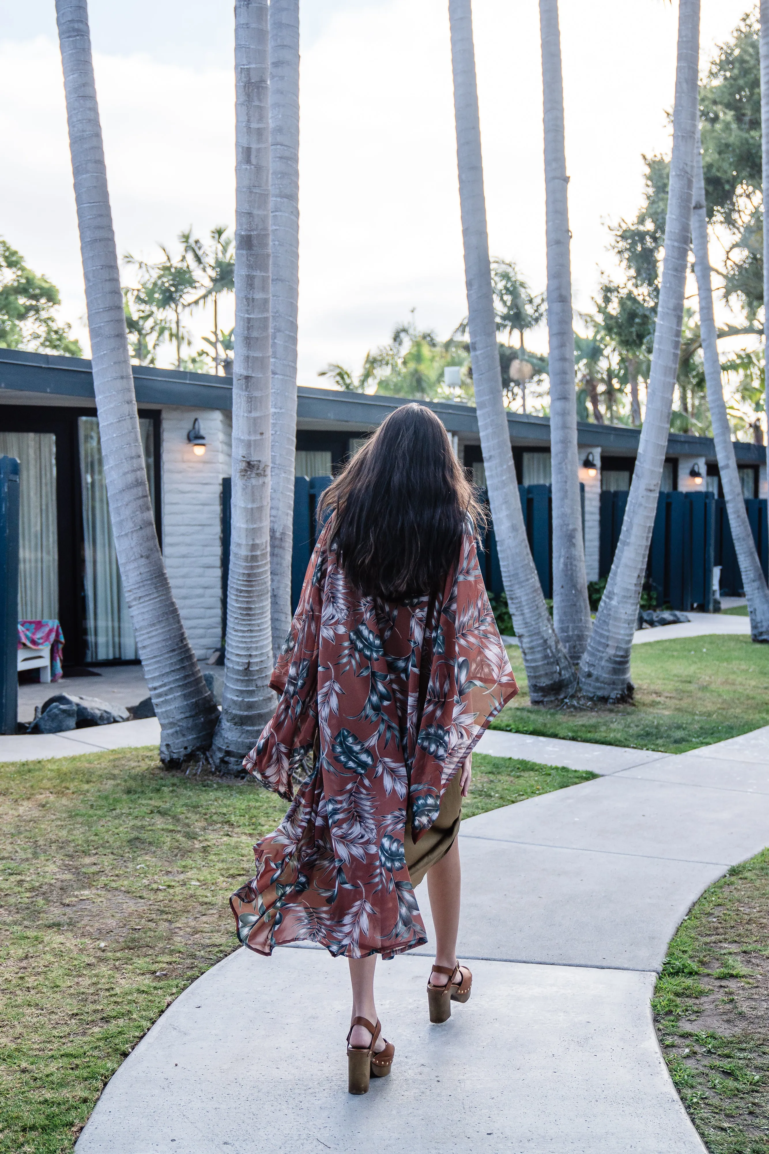 Dusk Palms Kimono