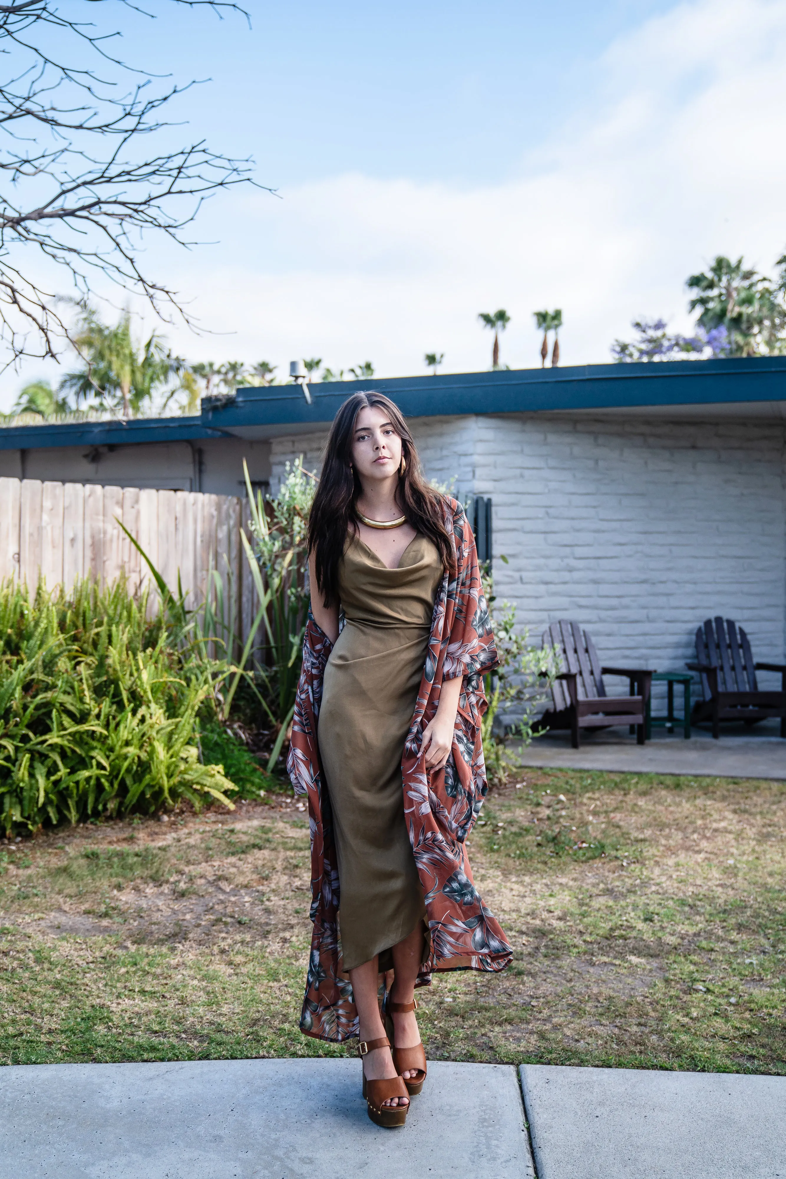 Dusk Palms Kimono