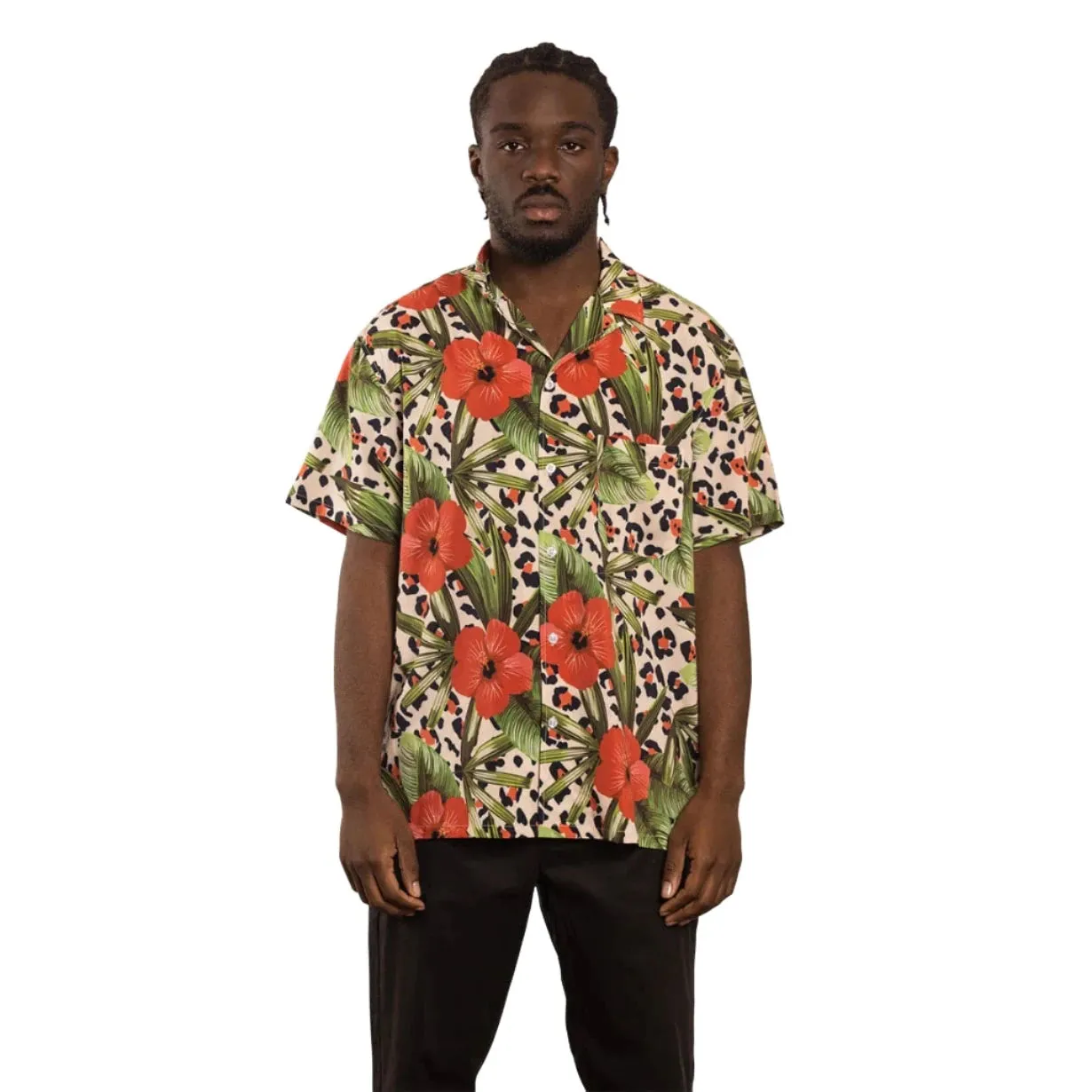 Duvin - "Leo Floral" Buttonup Shirt - Lightweight Stretch Relaxed Fit