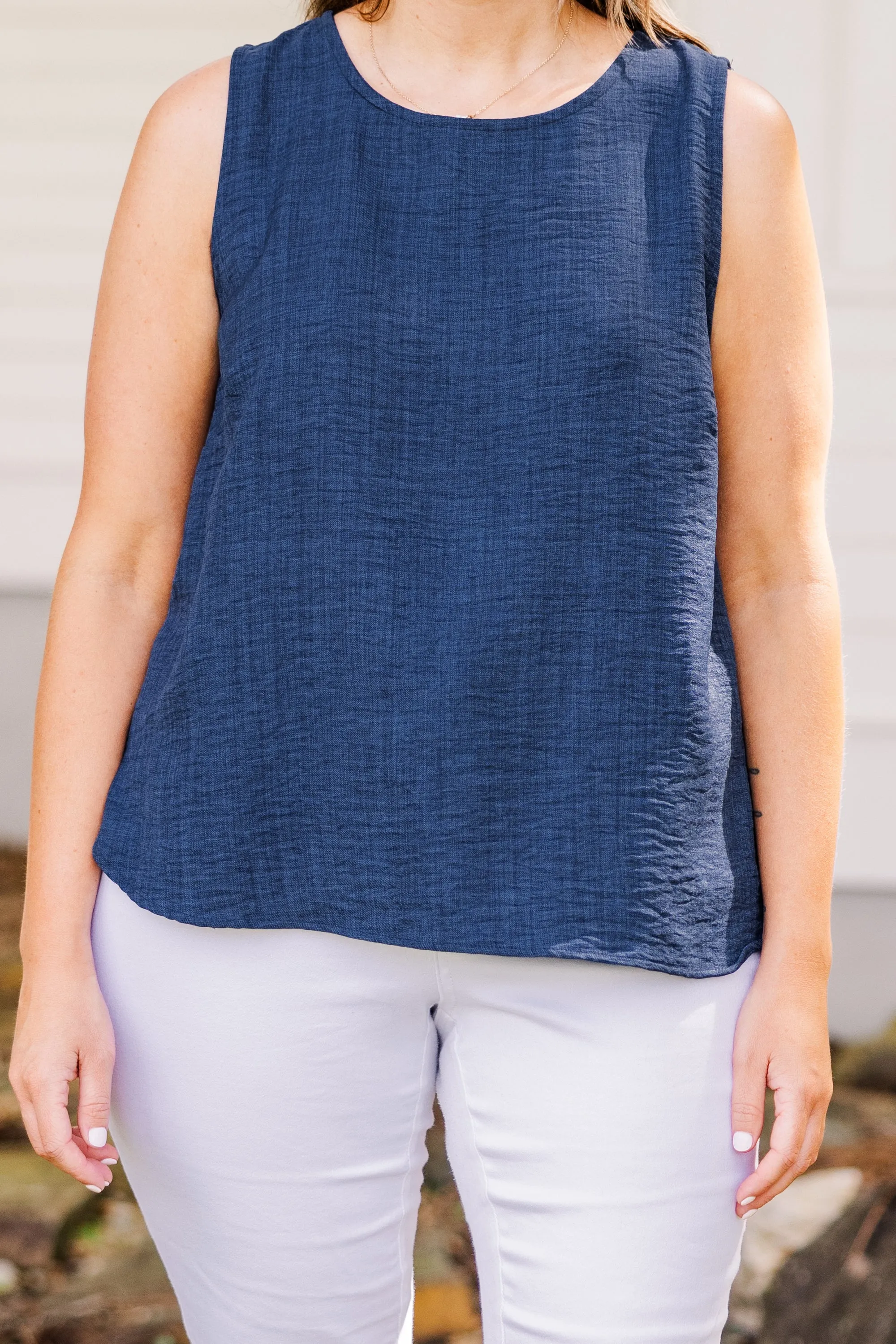 Easy Breezy Top, Navy Blue