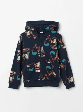 Excavator Print Kids Hoodie