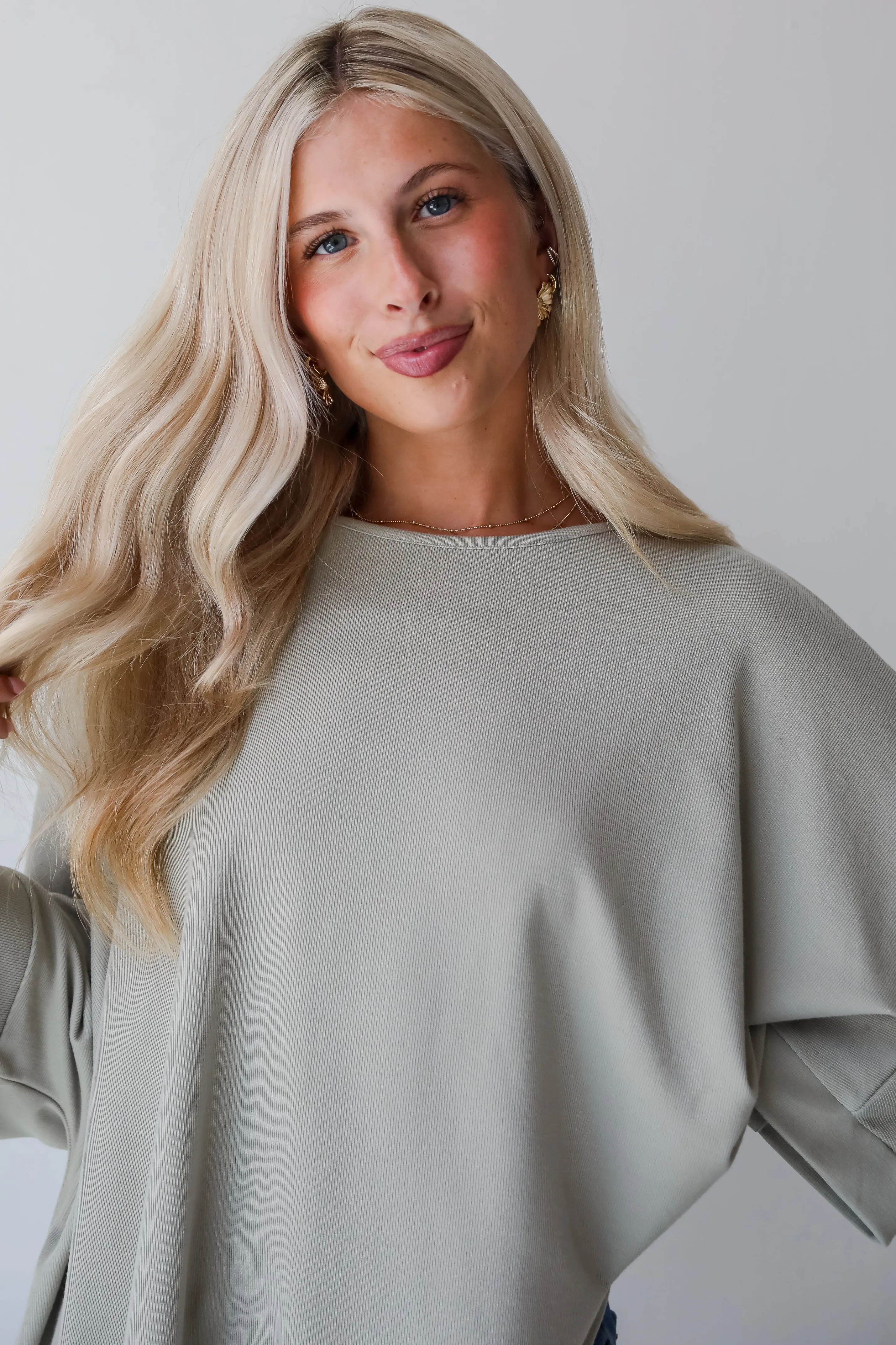 FINAL SALE - Reagan Oversized Knit Top