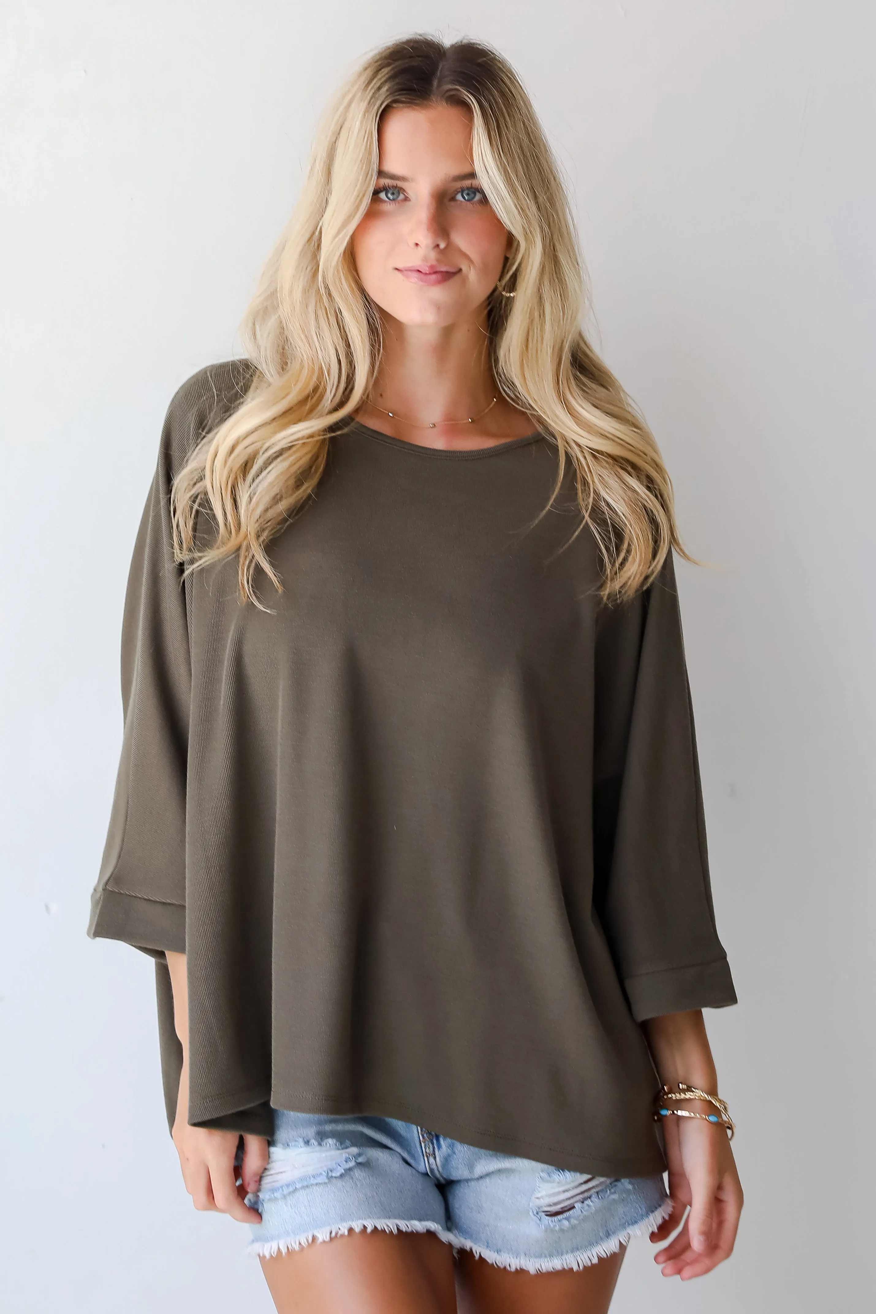 FINAL SALE - Reagan Oversized Knit Top