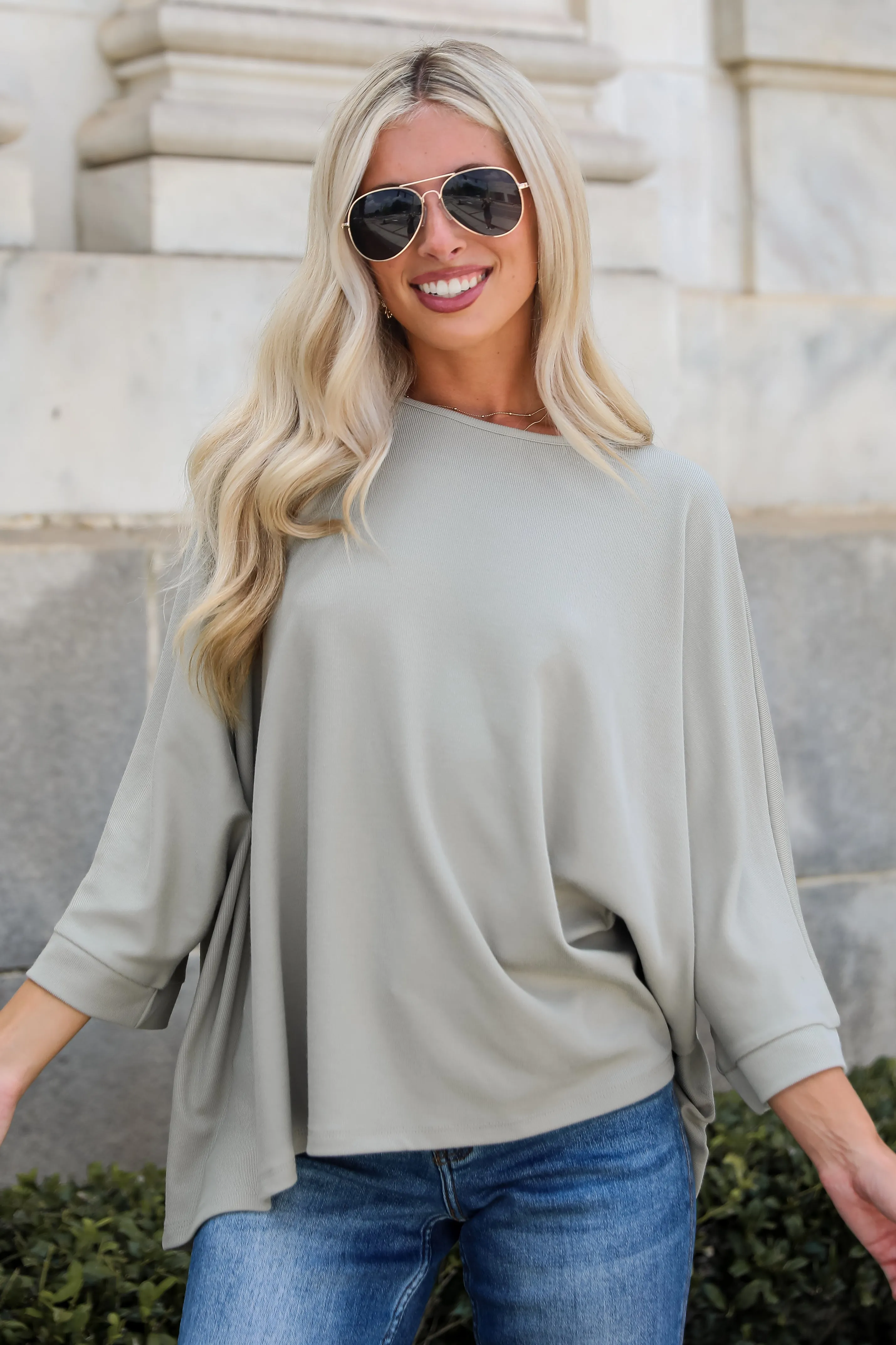 FINAL SALE - Reagan Oversized Knit Top