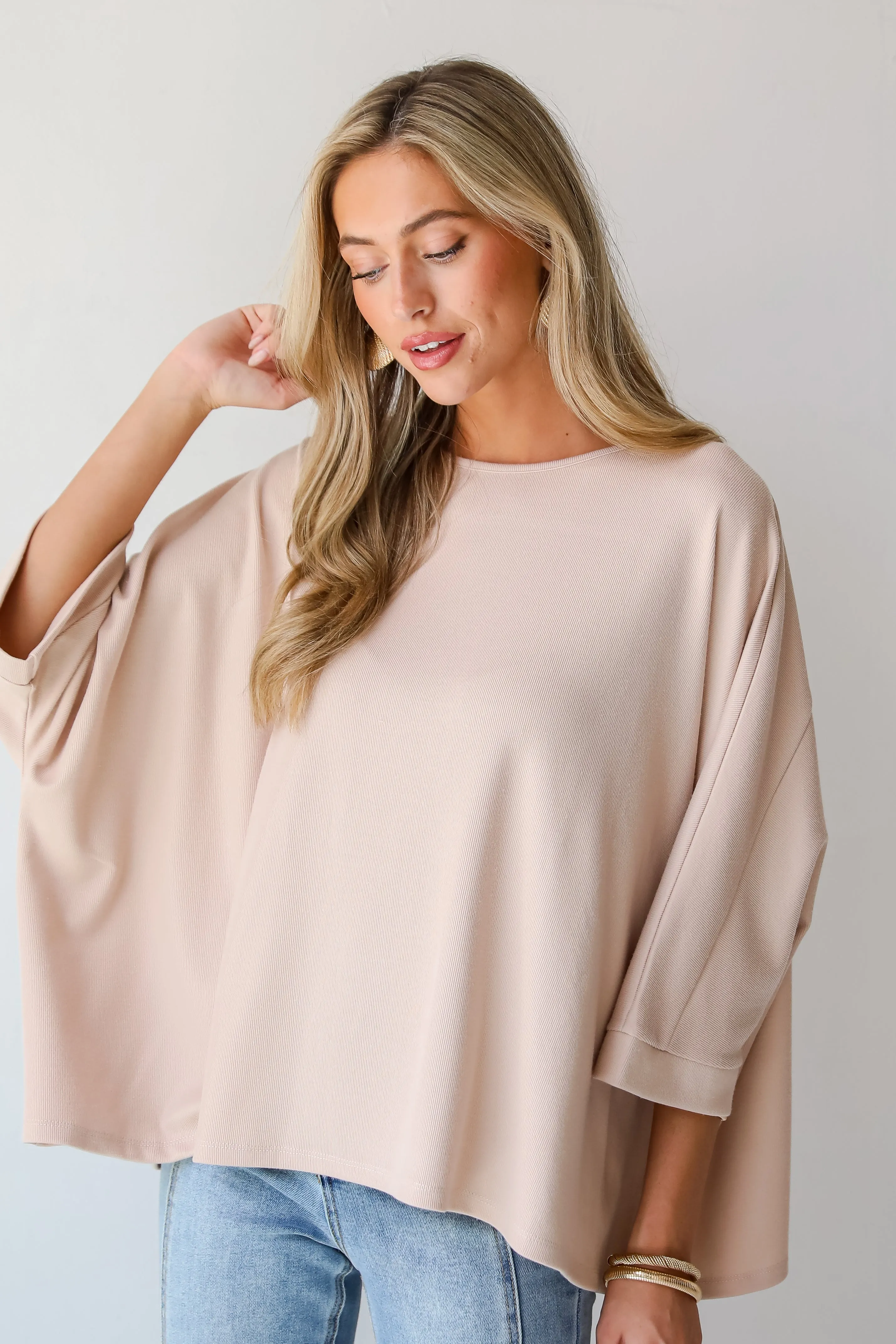 FINAL SALE - Reagan Oversized Knit Top