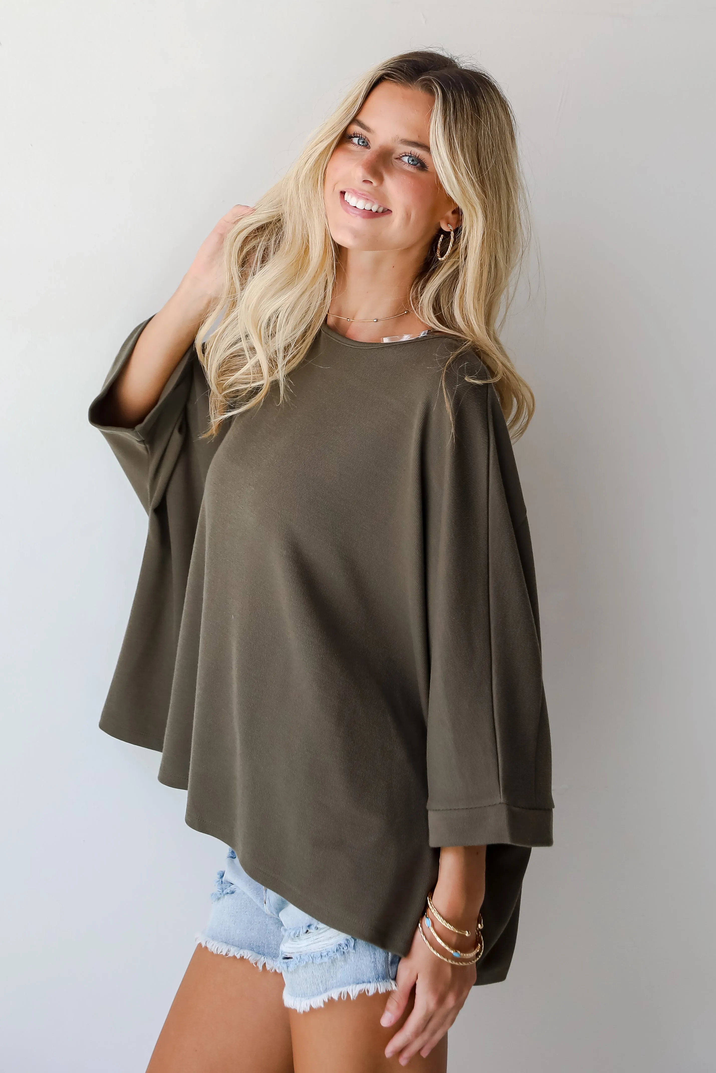 FINAL SALE - Reagan Oversized Knit Top