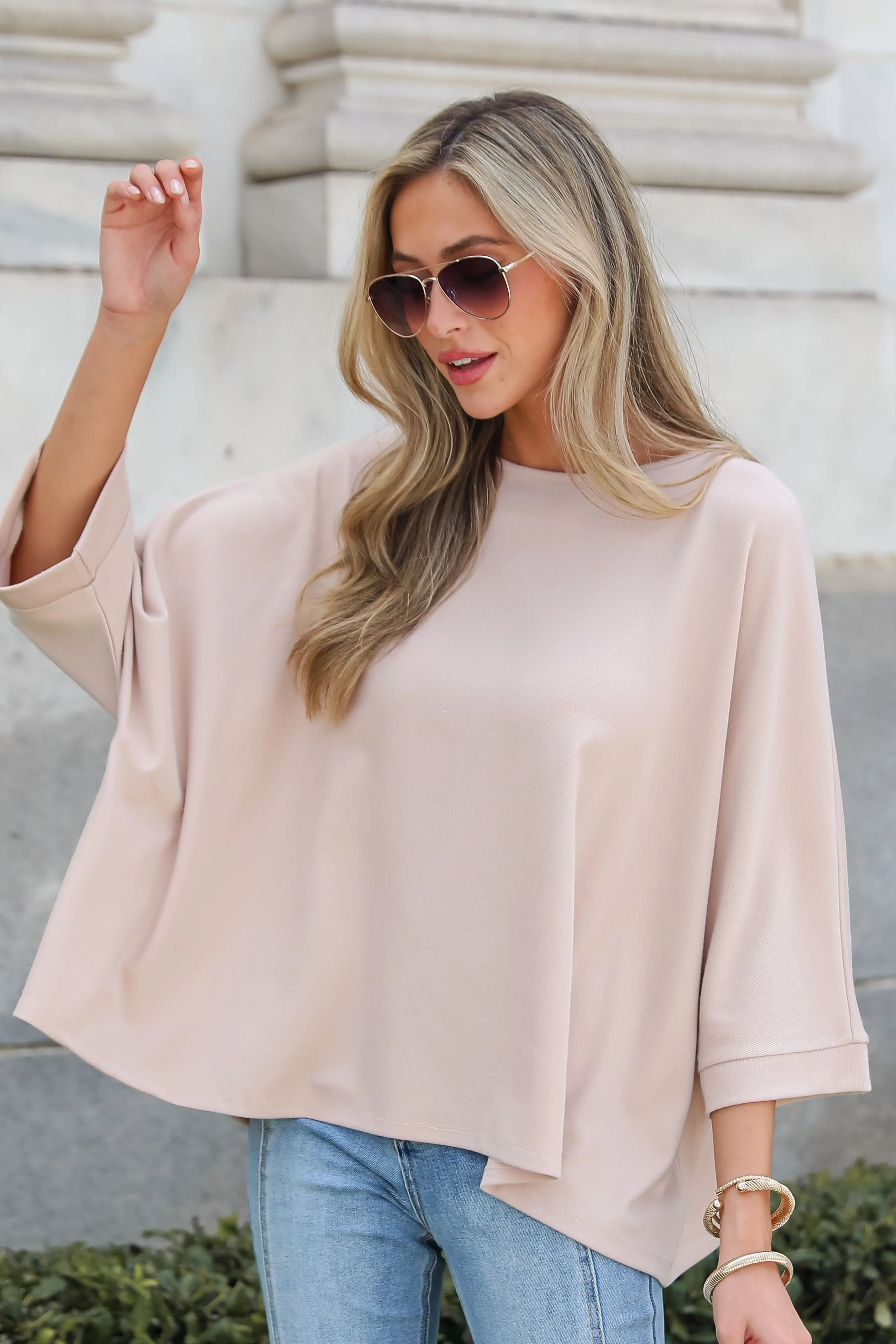 FINAL SALE - Reagan Oversized Knit Top