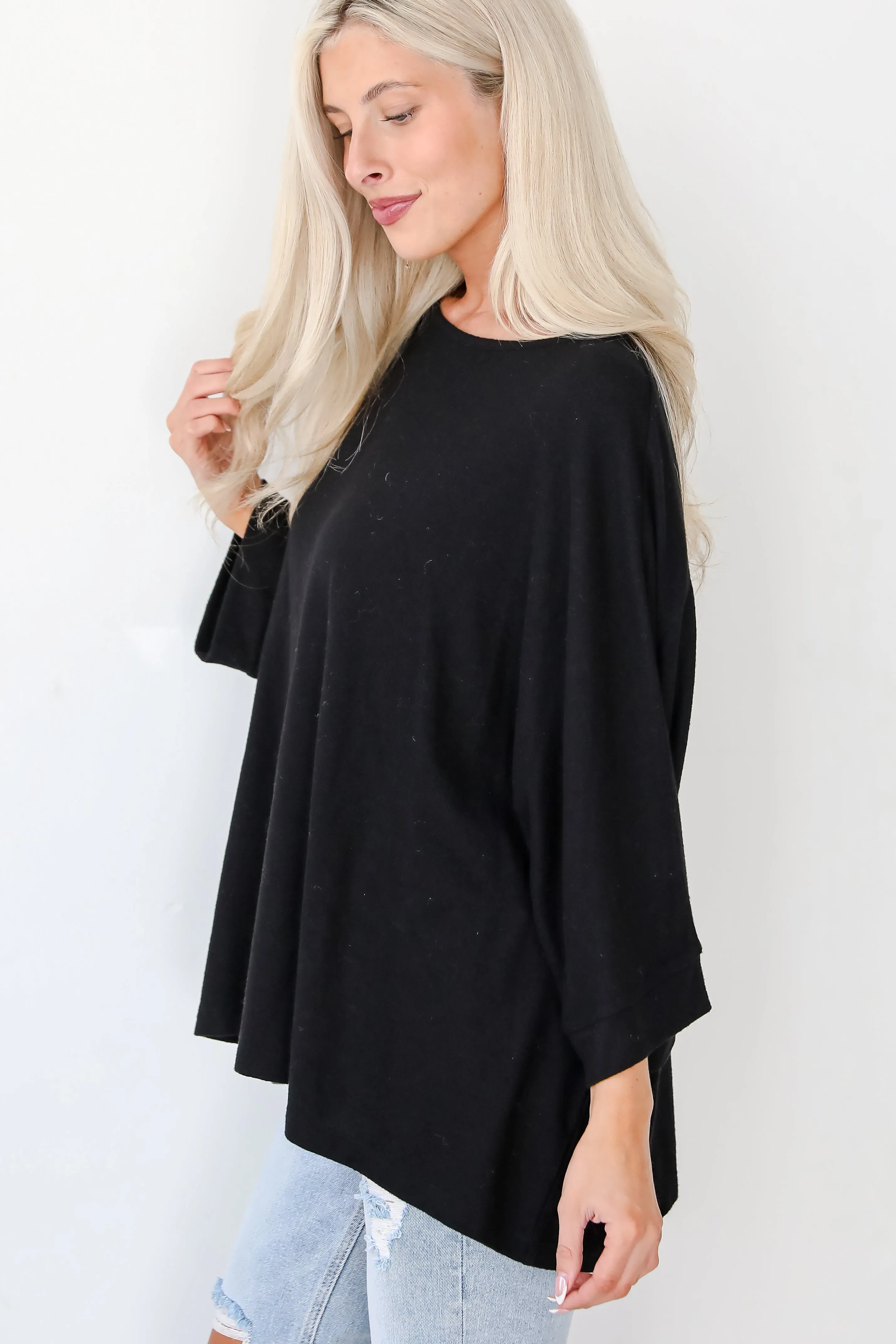 FINAL SALE - Winning Pick Oversized Soft Knit Top