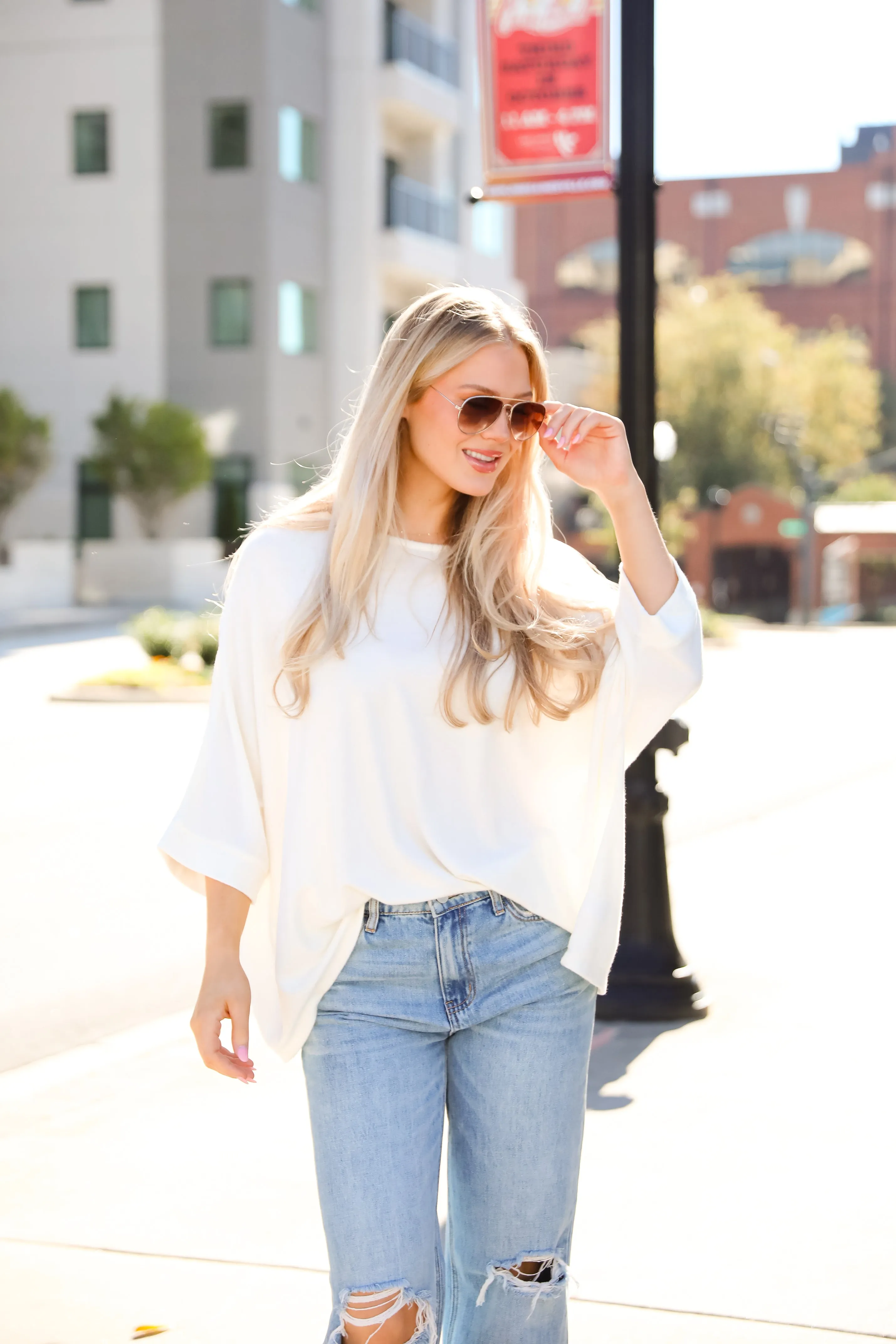 FINAL SALE - Winning Pick Oversized Soft Knit Top