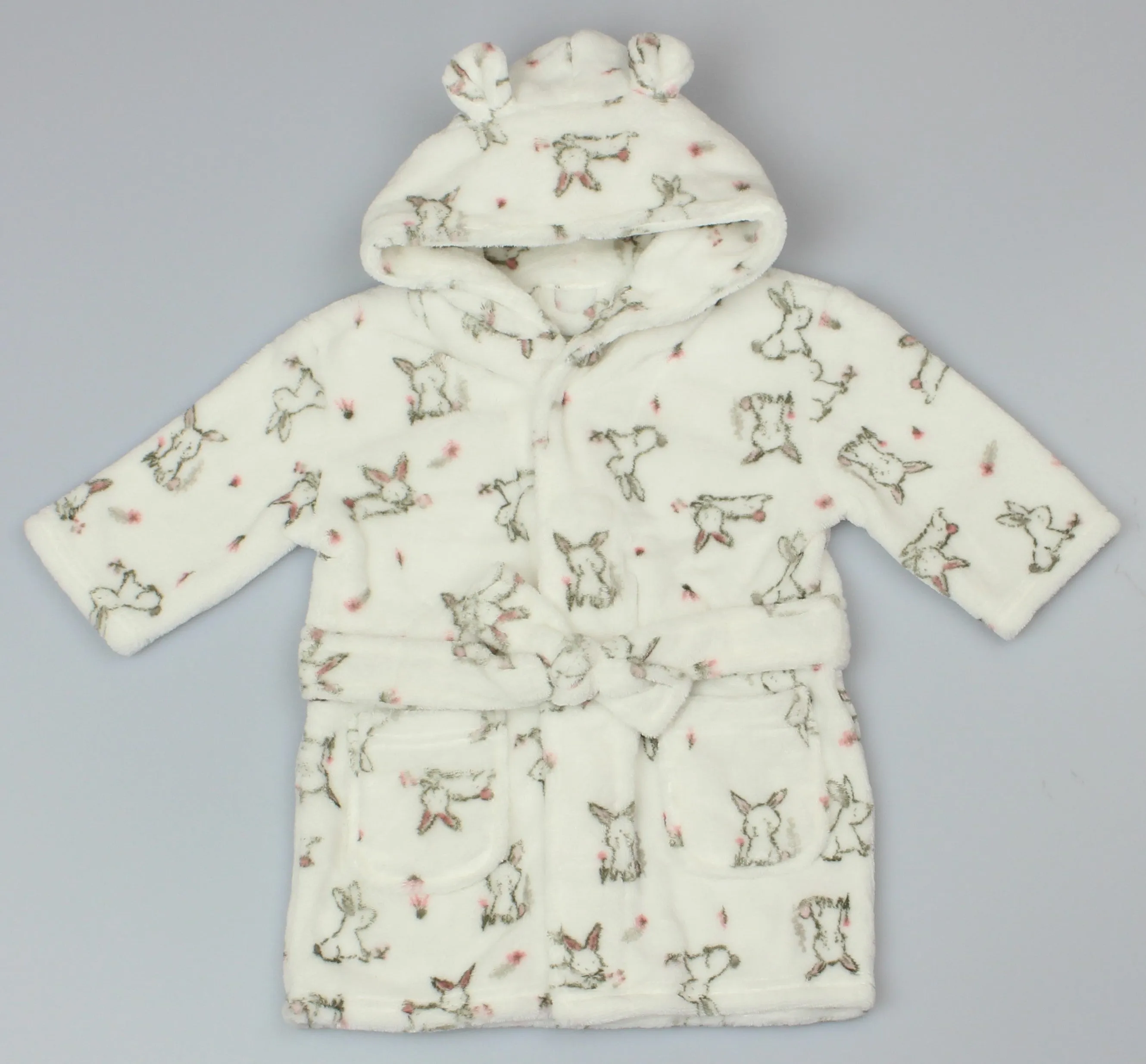 Floral Bunny Super Soft Dressing Gown (12-18 & 18-24 Months) (PK6) WF3928