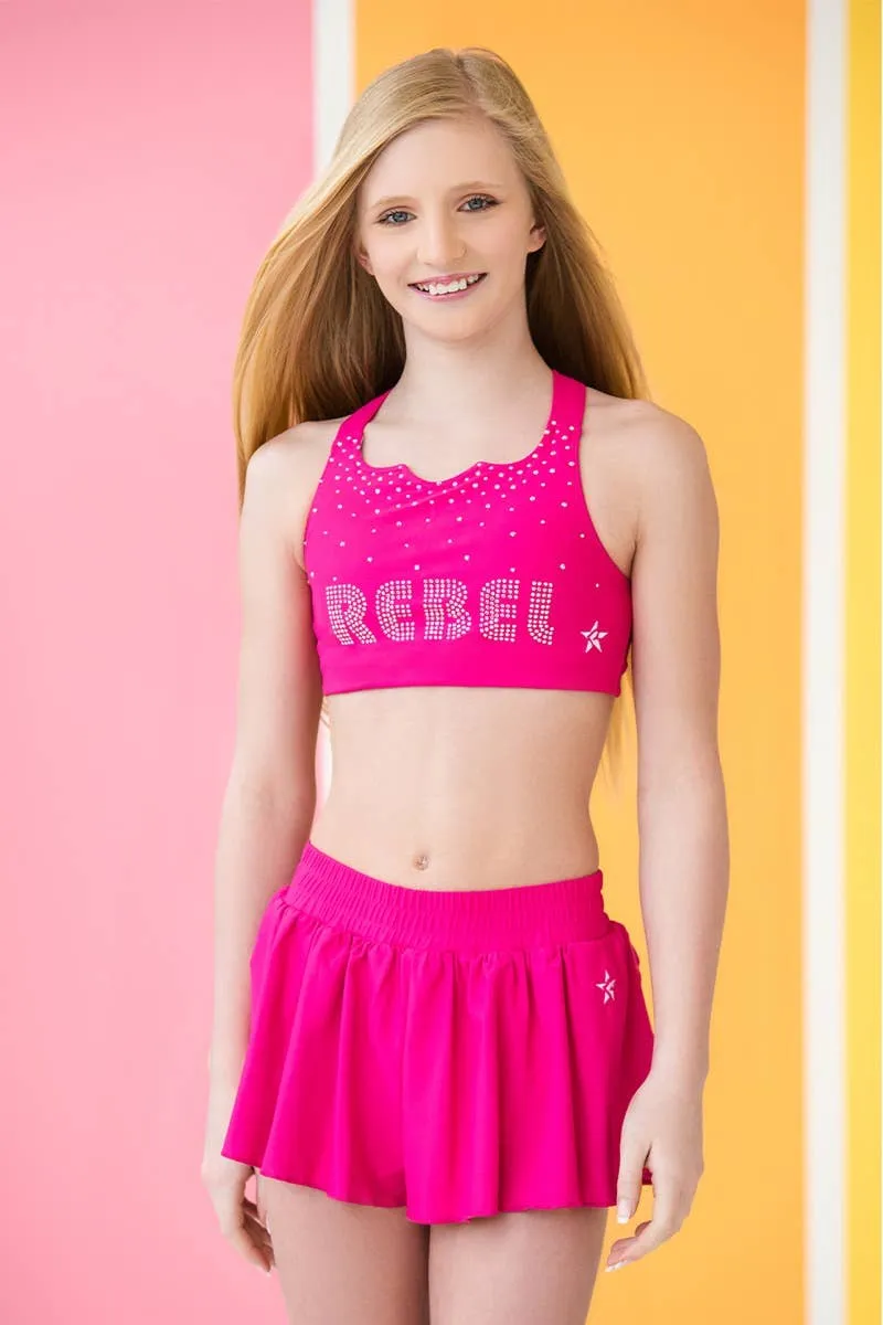 Flowy Athletic Short in Hyper Pink