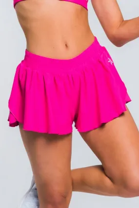 Flowy Athletic Short in Hyper Pink