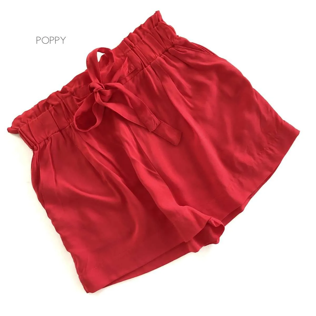 Flowy Tie Front Shorts