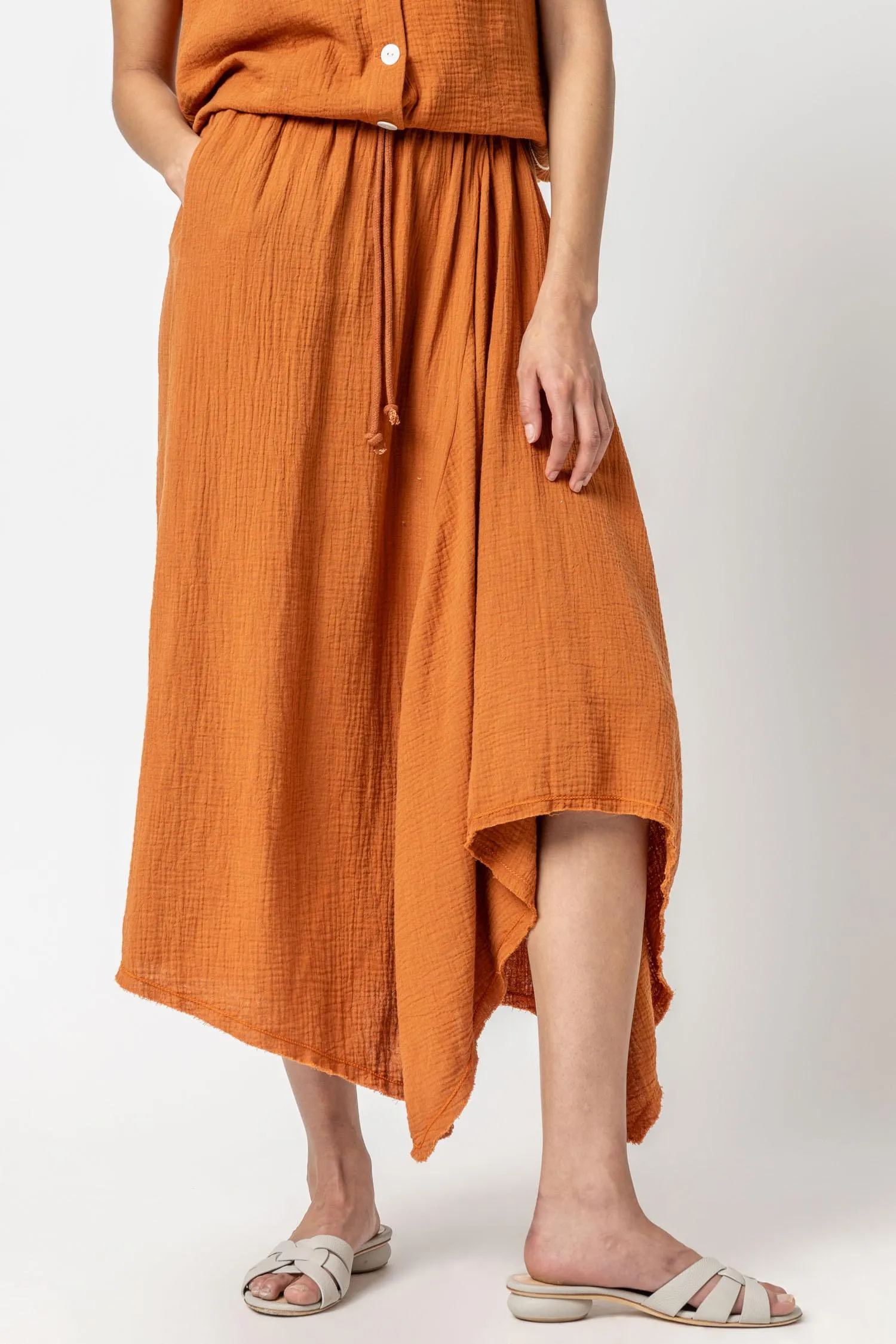 Gauze Waterfall Skirt