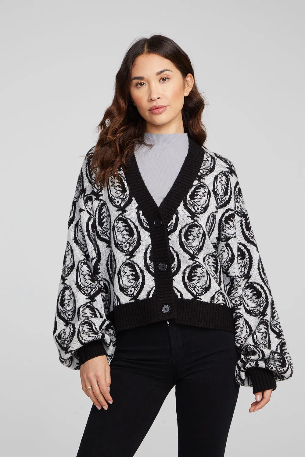 Grateful Dead Steal Your Face Cardigan