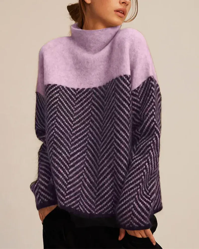 Ivyshape | Cotton Turtleneck Sweater