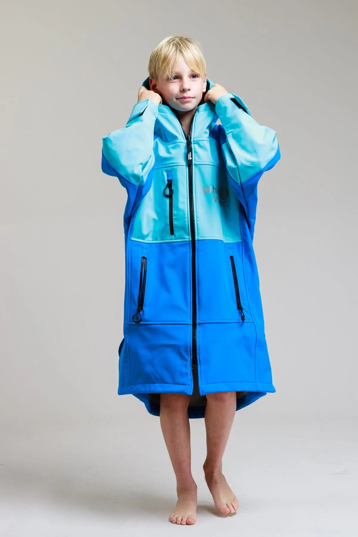 Kids Soft Shell Robe - Cobalt Blue