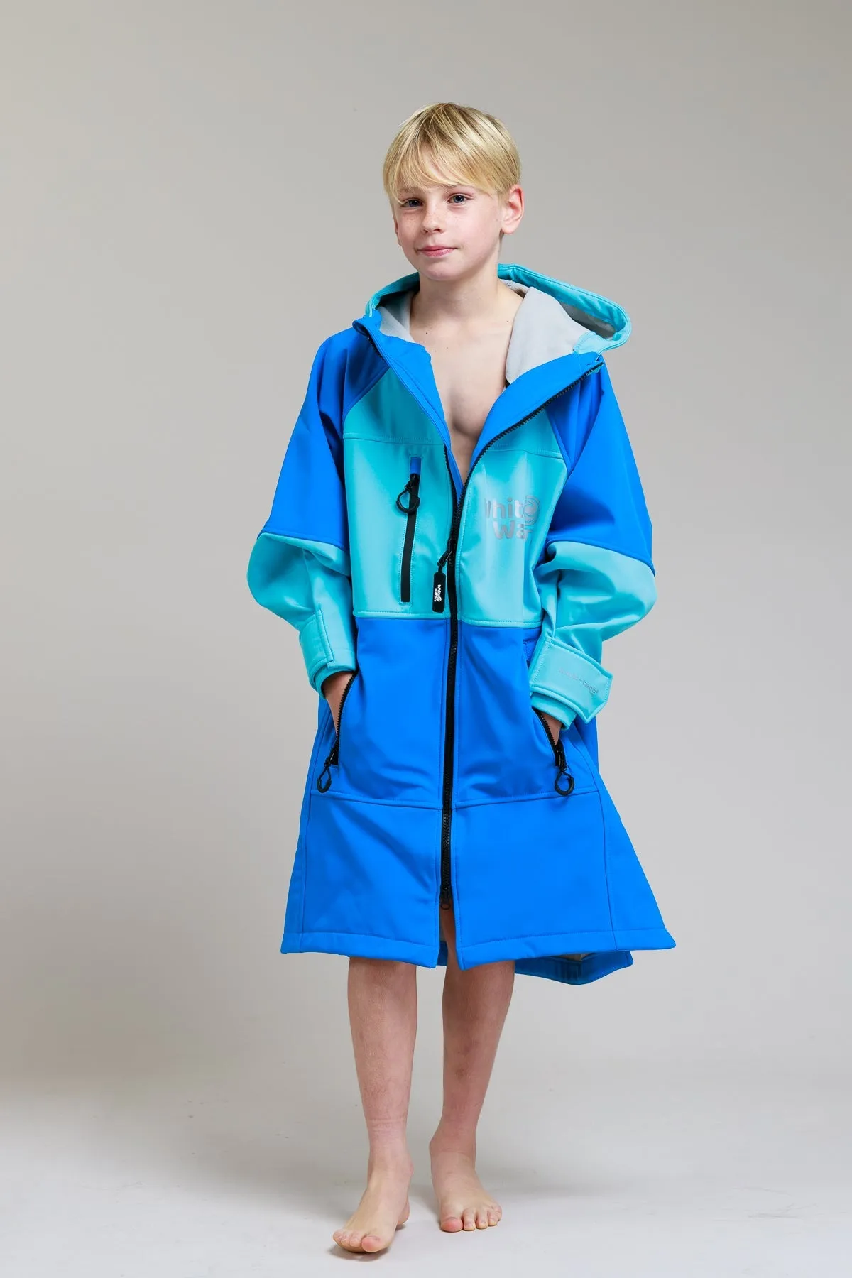 Kids Soft Shell Robe - Cobalt Blue