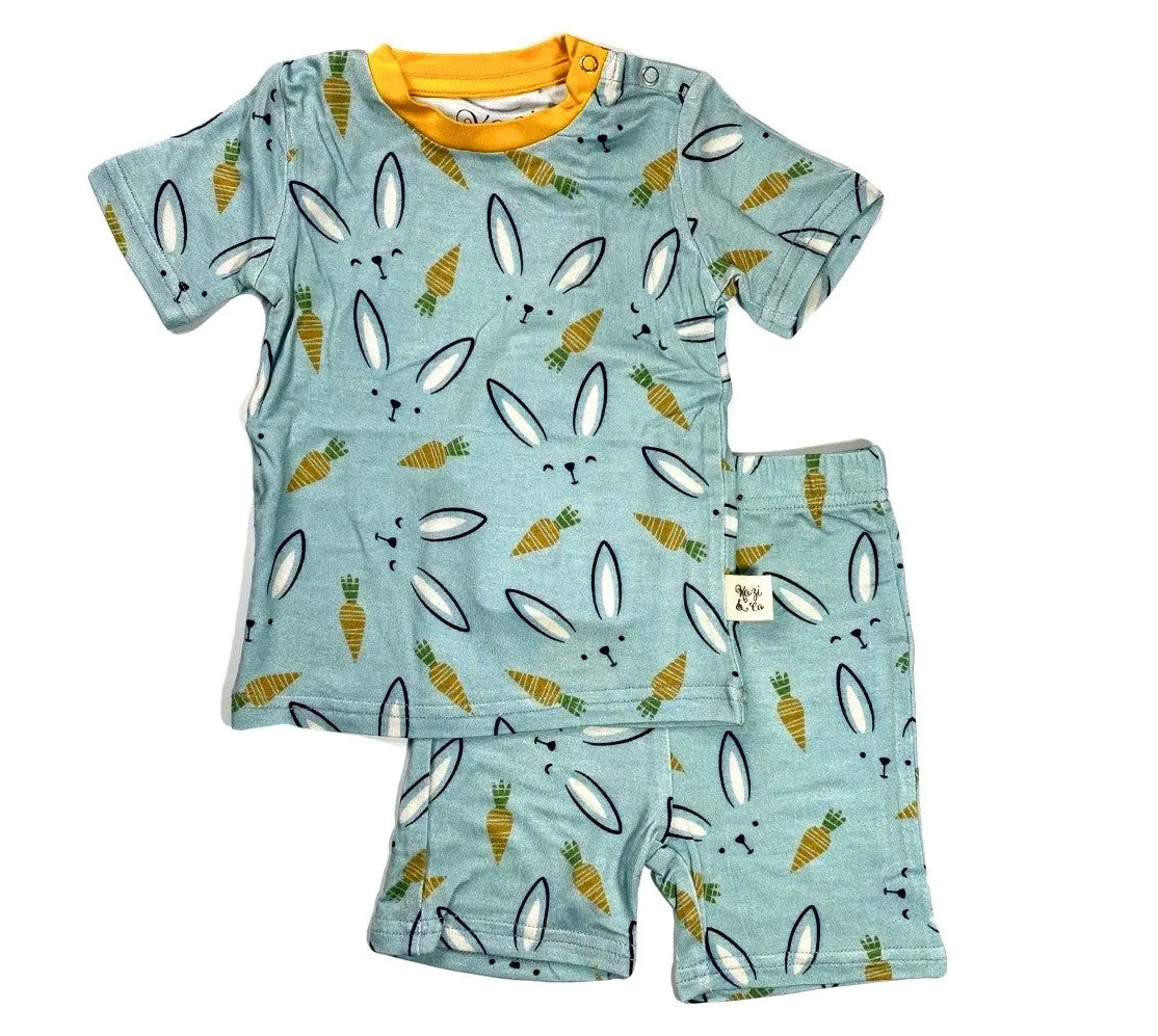 Kozi & Co Hello Bunny S/S Pajama Set with Shorts