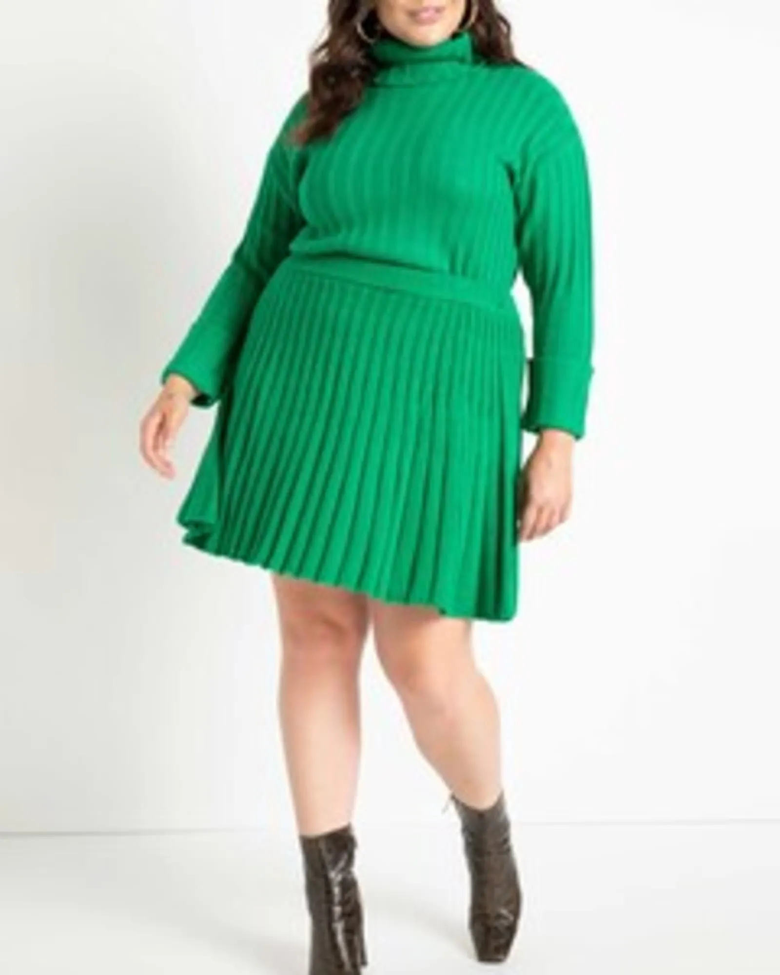 Layla Cropped Turtleneck | Jolly Green