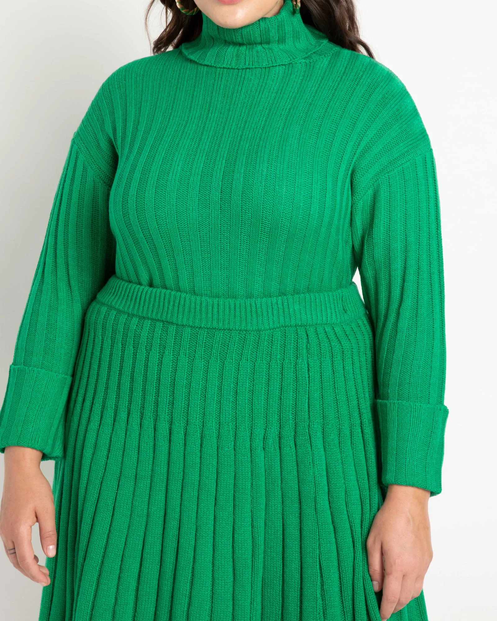 Layla Cropped Turtleneck | Jolly Green