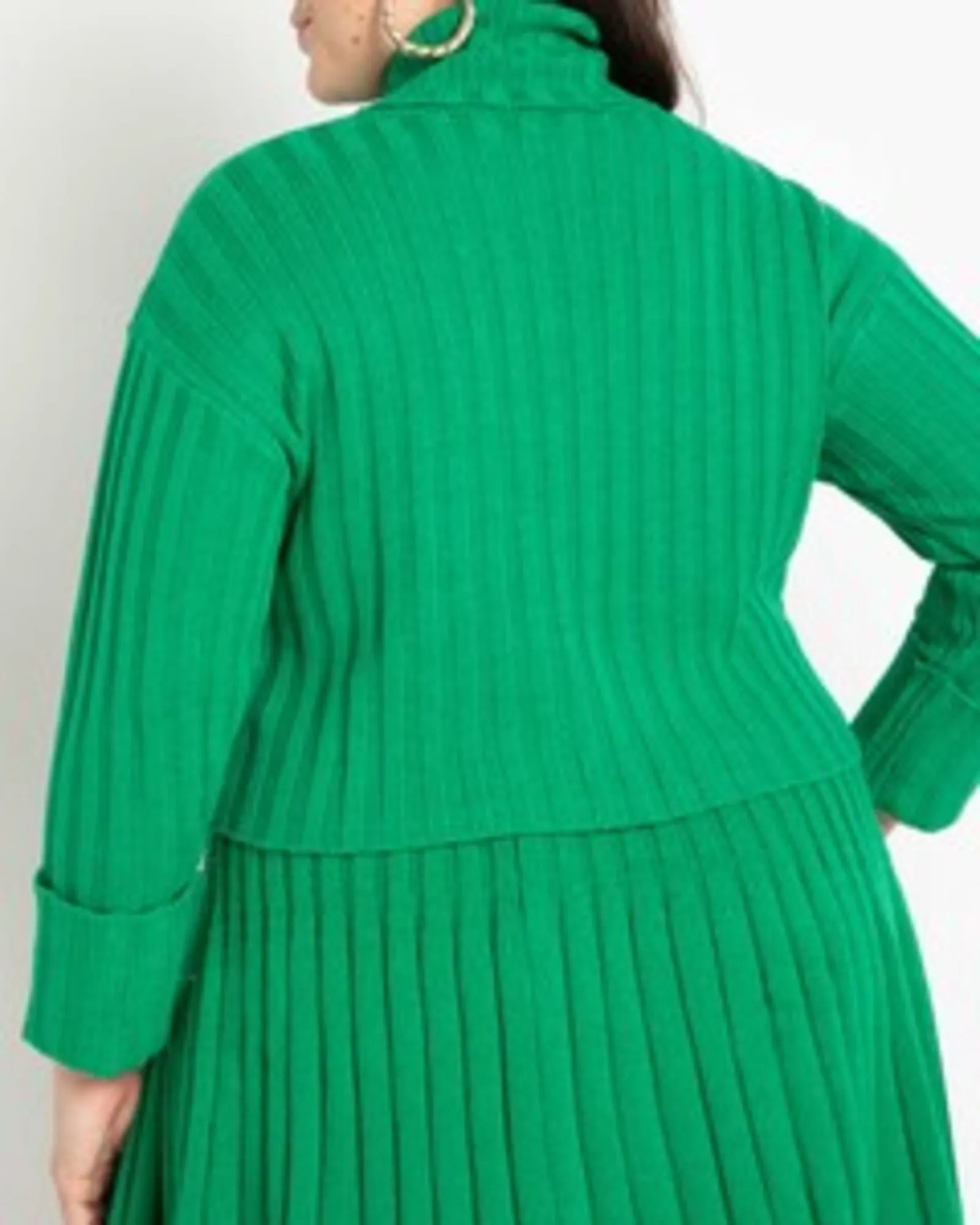 Layla Cropped Turtleneck | Jolly Green