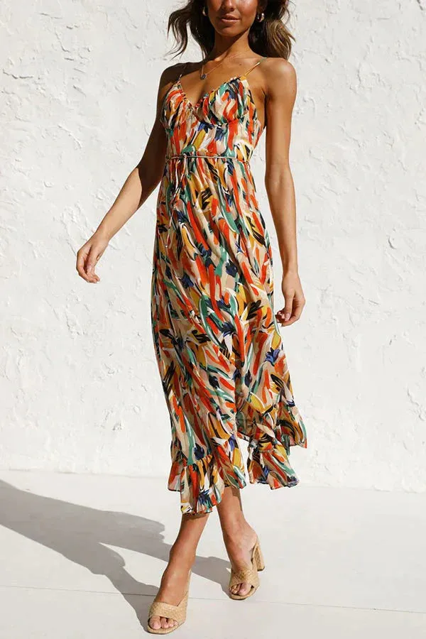 Odessa – Vibrant Multicolor Sleeveless Dress