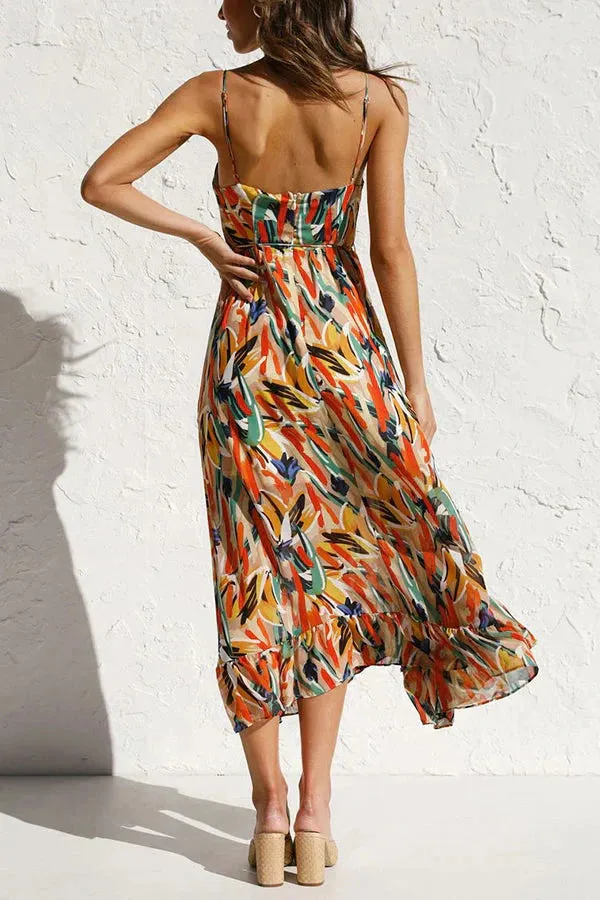 Odessa – Vibrant Multicolor Sleeveless Dress