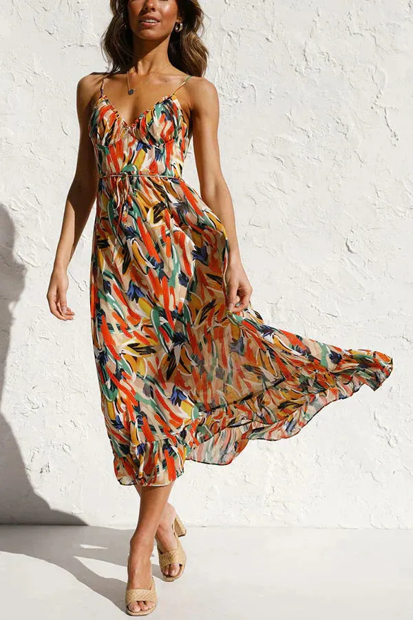 Odessa – Vibrant Multicolor Sleeveless Dress