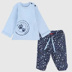 Paw Prints Long-Sleeved Pajama