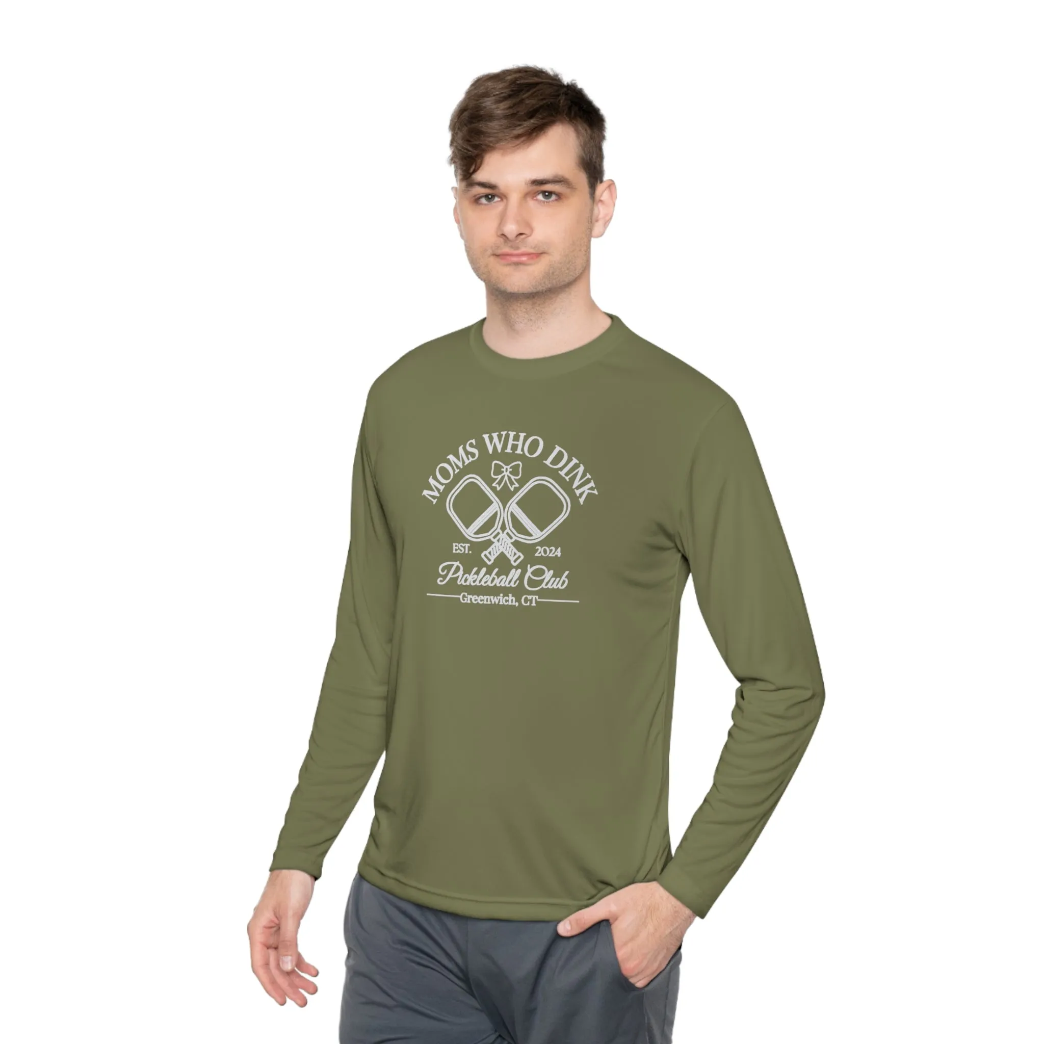 Pickleball Green Unisex Lightweight Long Sleeve Tee